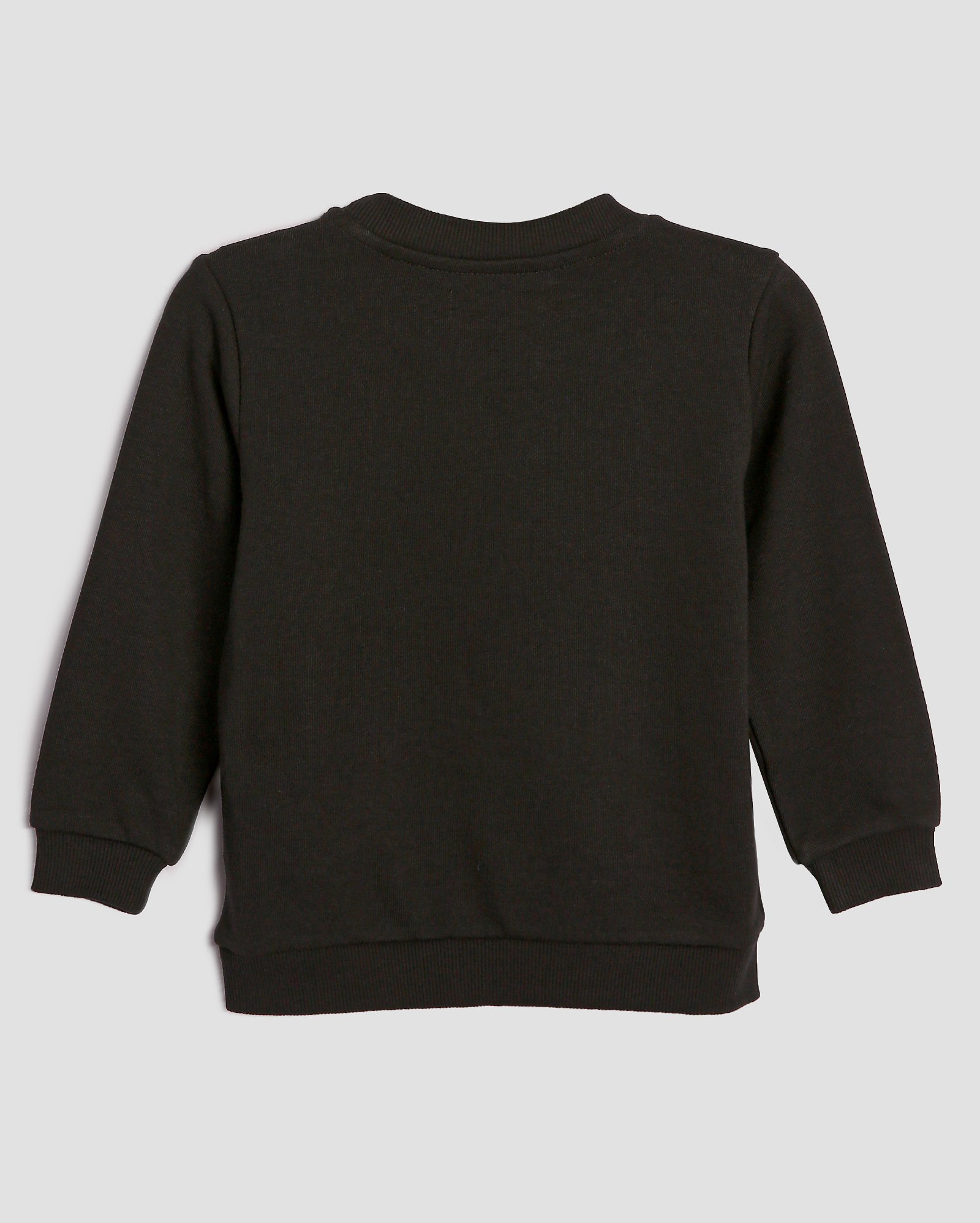 Blusa de moletom infantil gola canelada 1-4A - Preto | Pool Kids