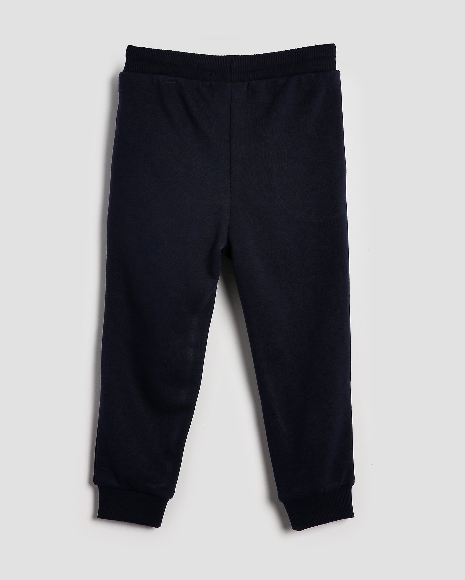 Calça de moletom infantil jogger mescla com felpa 1-4A - Azul Escuro | Pool Kids