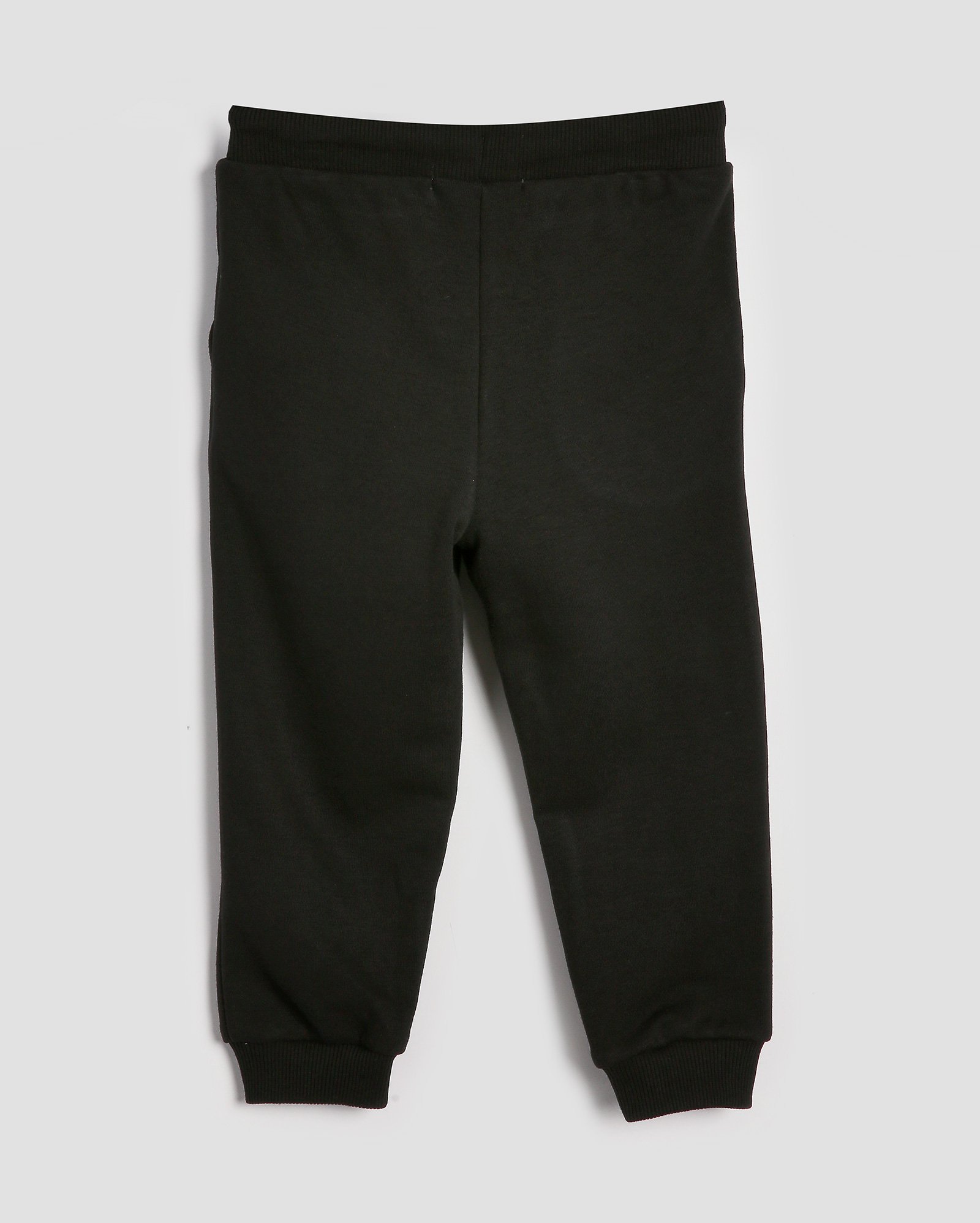 Calça de moletom infantil jogger mescla com felpa 1-4A - Preto | Pool Kids