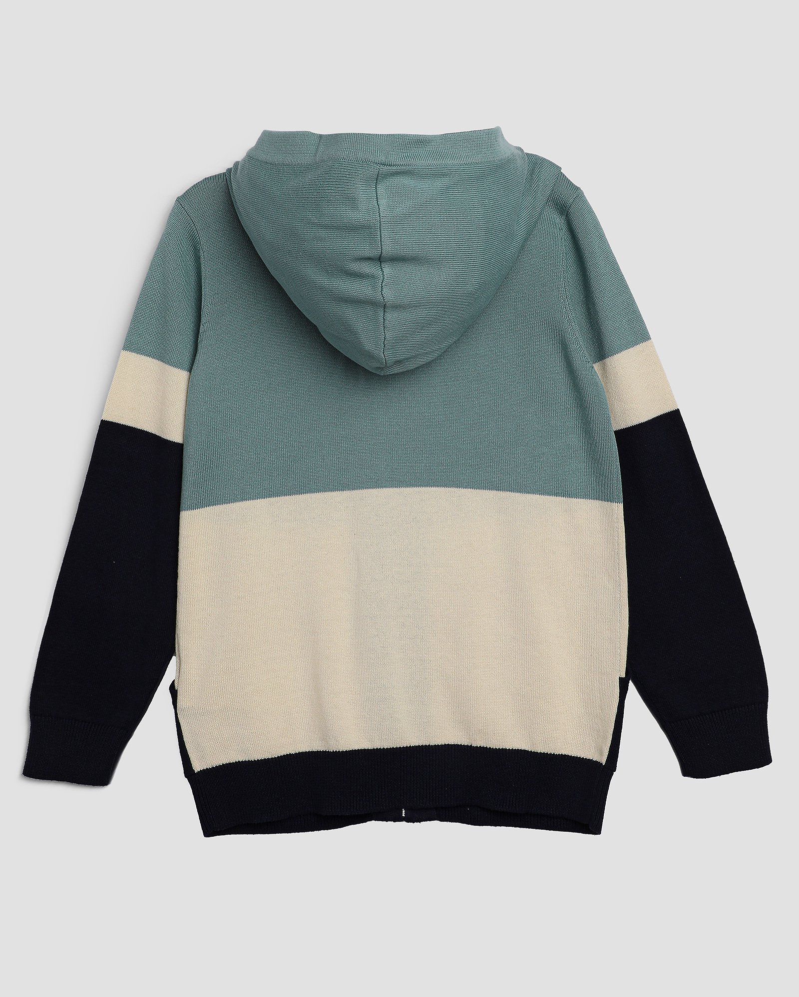 Blusa infantil tricot com capuz em mescla 4-10A multicor | Pool Kids