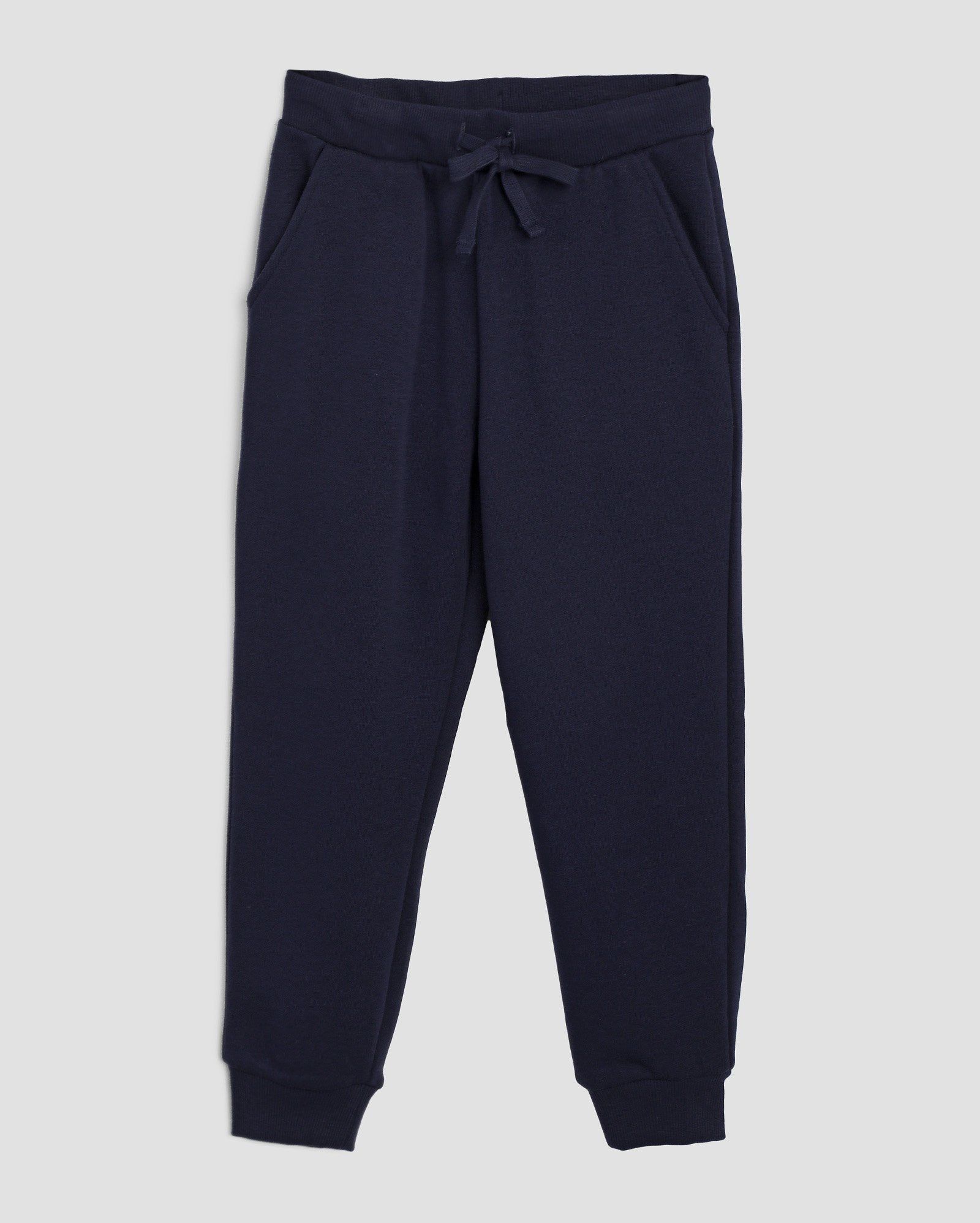 Calça de moletom infantil jogger com felpa 4-10A - Azul Escuro | Pool Kids