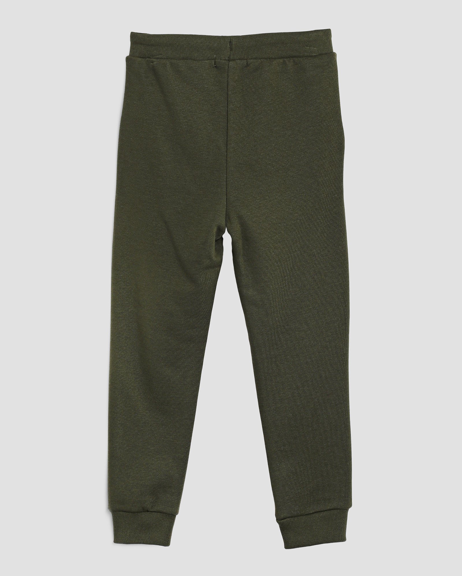 Calça de moletom infantil jogger com felpa 4-10A - Verde Escuro | Pool Kids