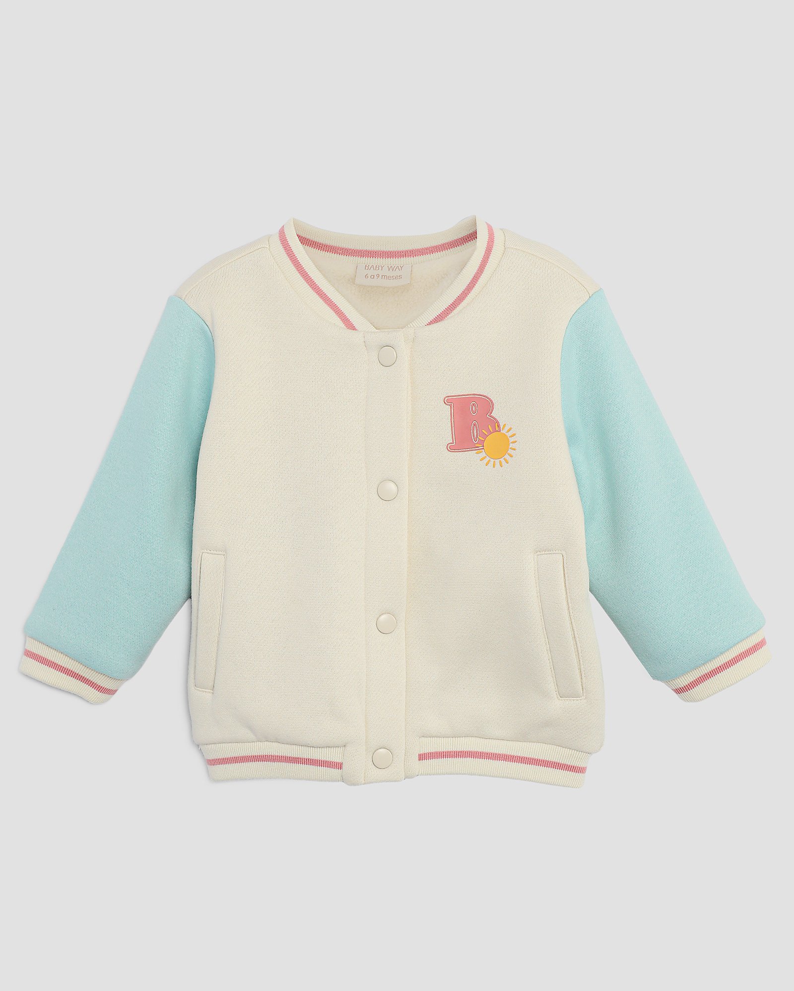 Jaqueta bebê college lovely bege | Baby Way