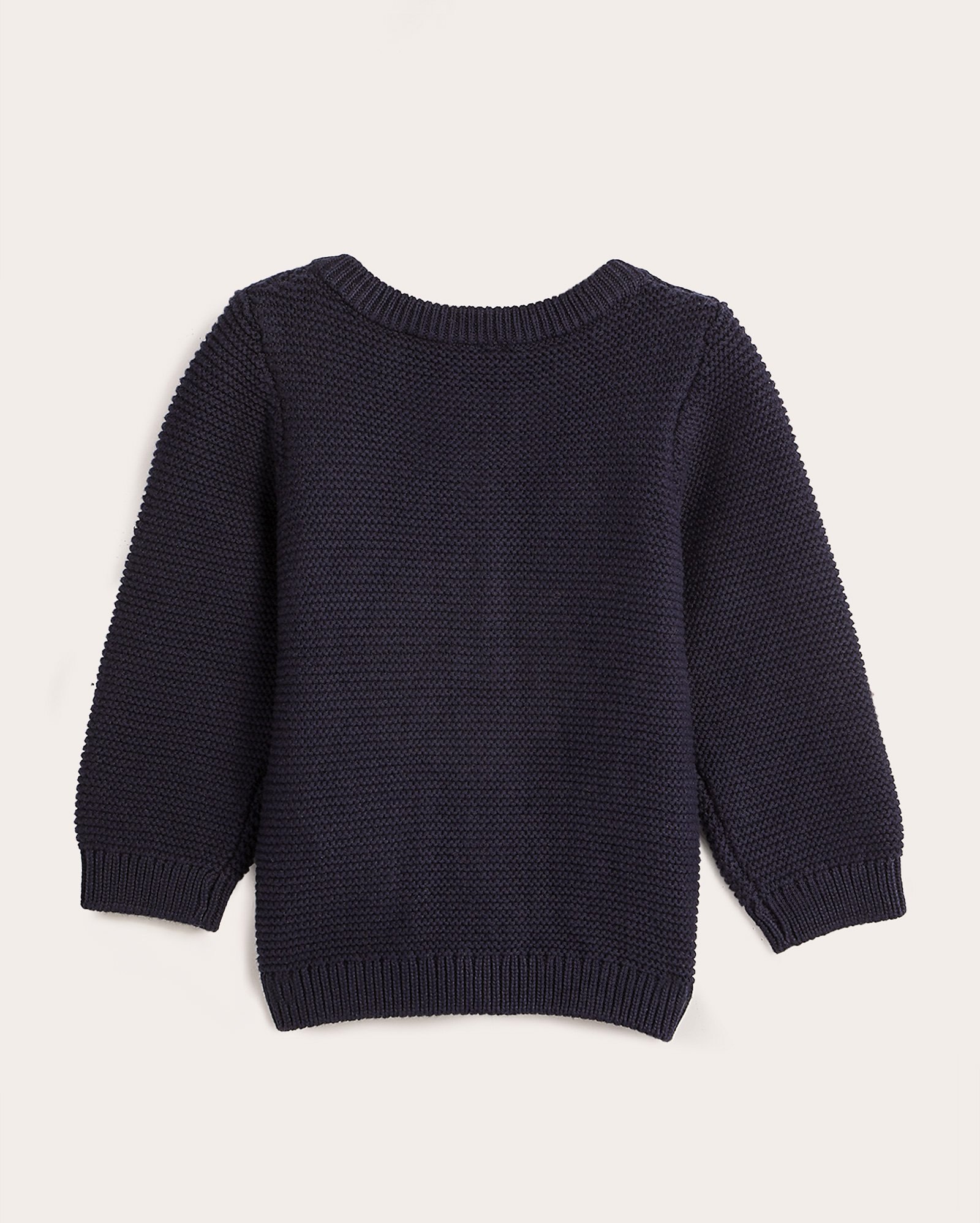 Cardigan bebê tricot com bolso bichinhos e botões azul | Baby Way