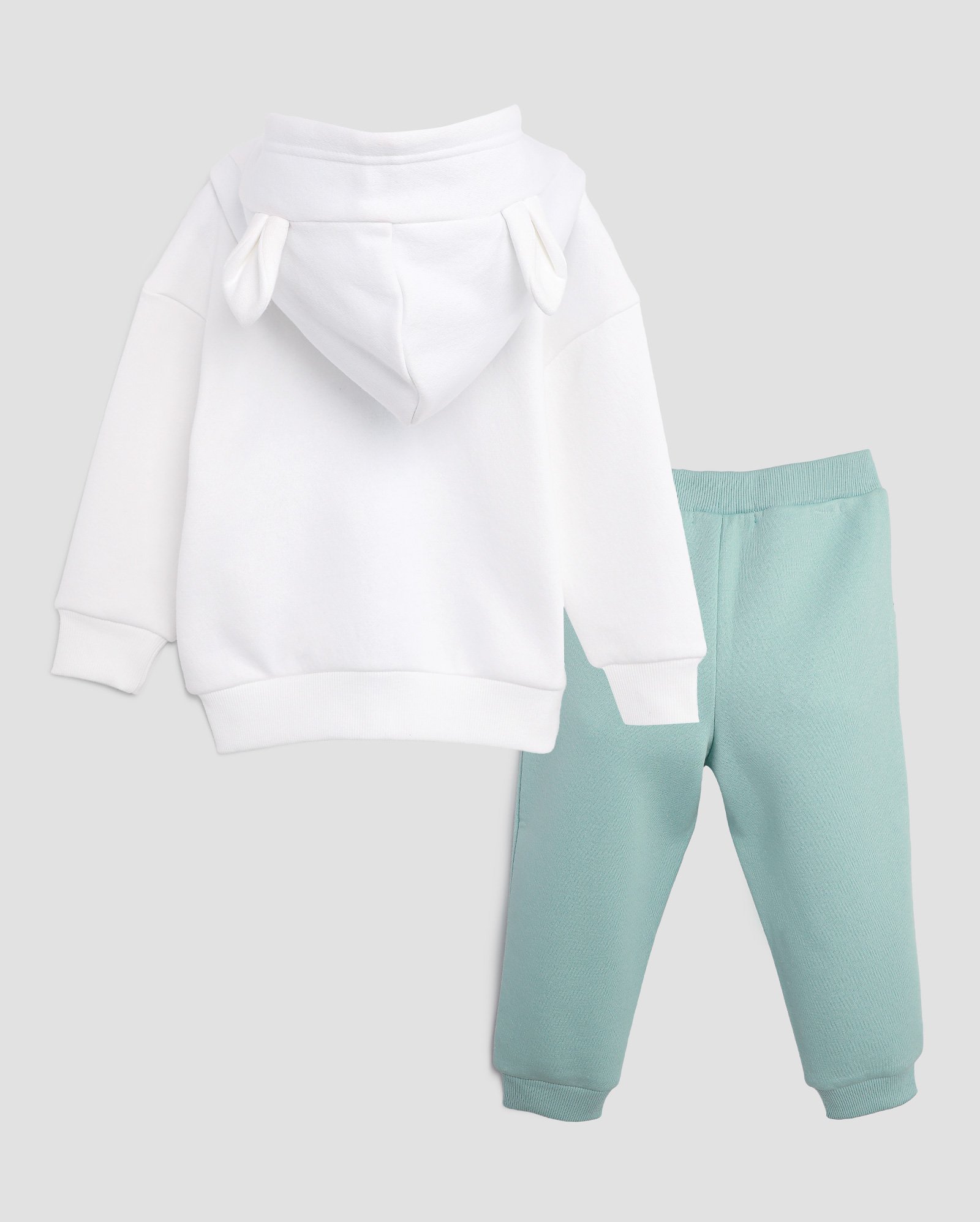 Conjunto longo de moletom infantil 2 peças coelho interativo 1-4A multicor | Pool Kids