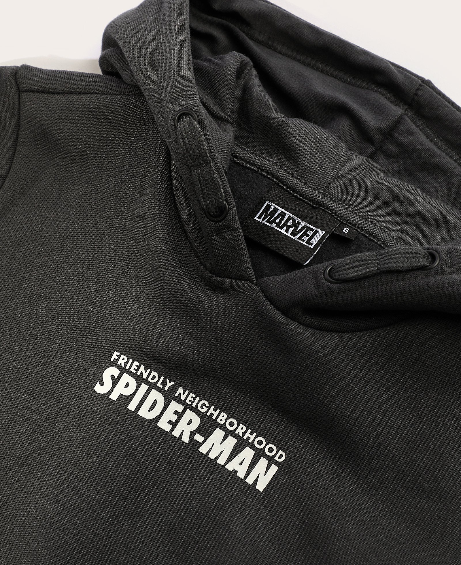 Blusa de moletom infantil Homem-Aranha com capuz e felpa 2-4A cinza | Marvel