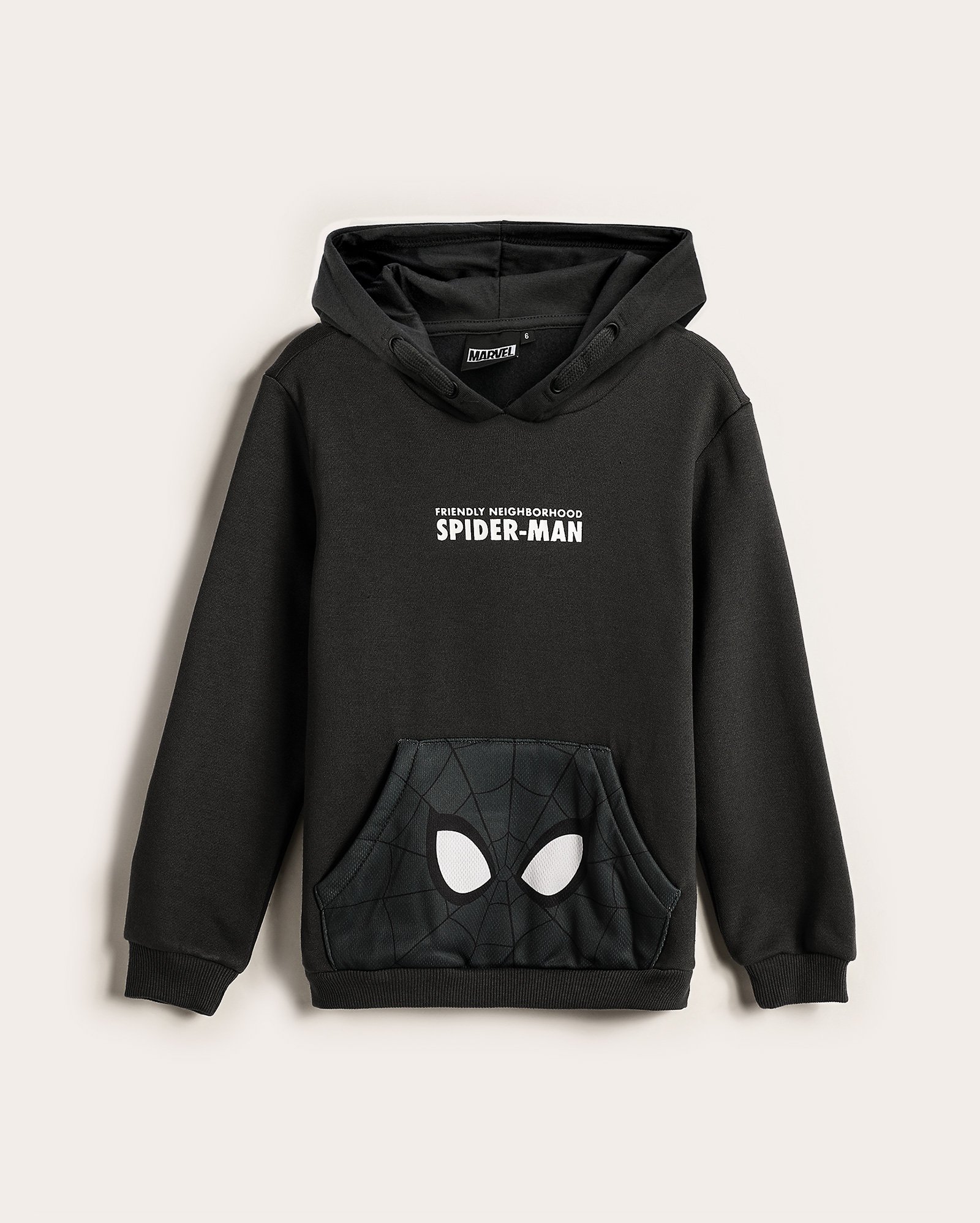 Blusa de moletom infantil Homem-Aranha com capuz e felpa 2-4A cinza | Marvel