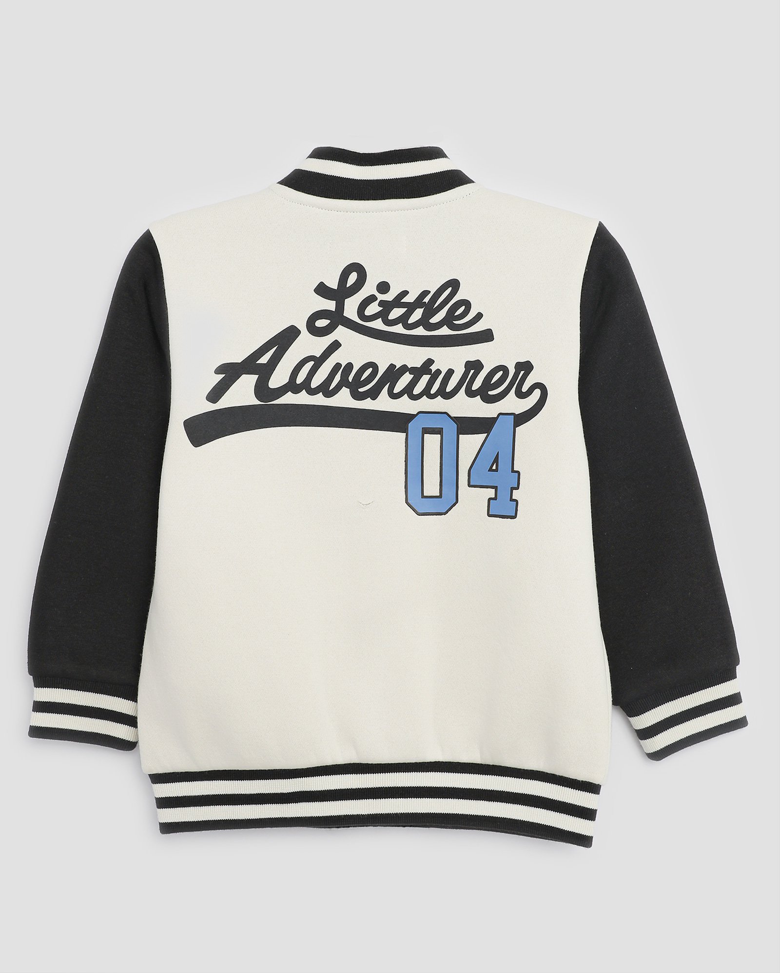 Jaqueta infantil college com felpa little adventurer 1-4A bege | Pool Kids