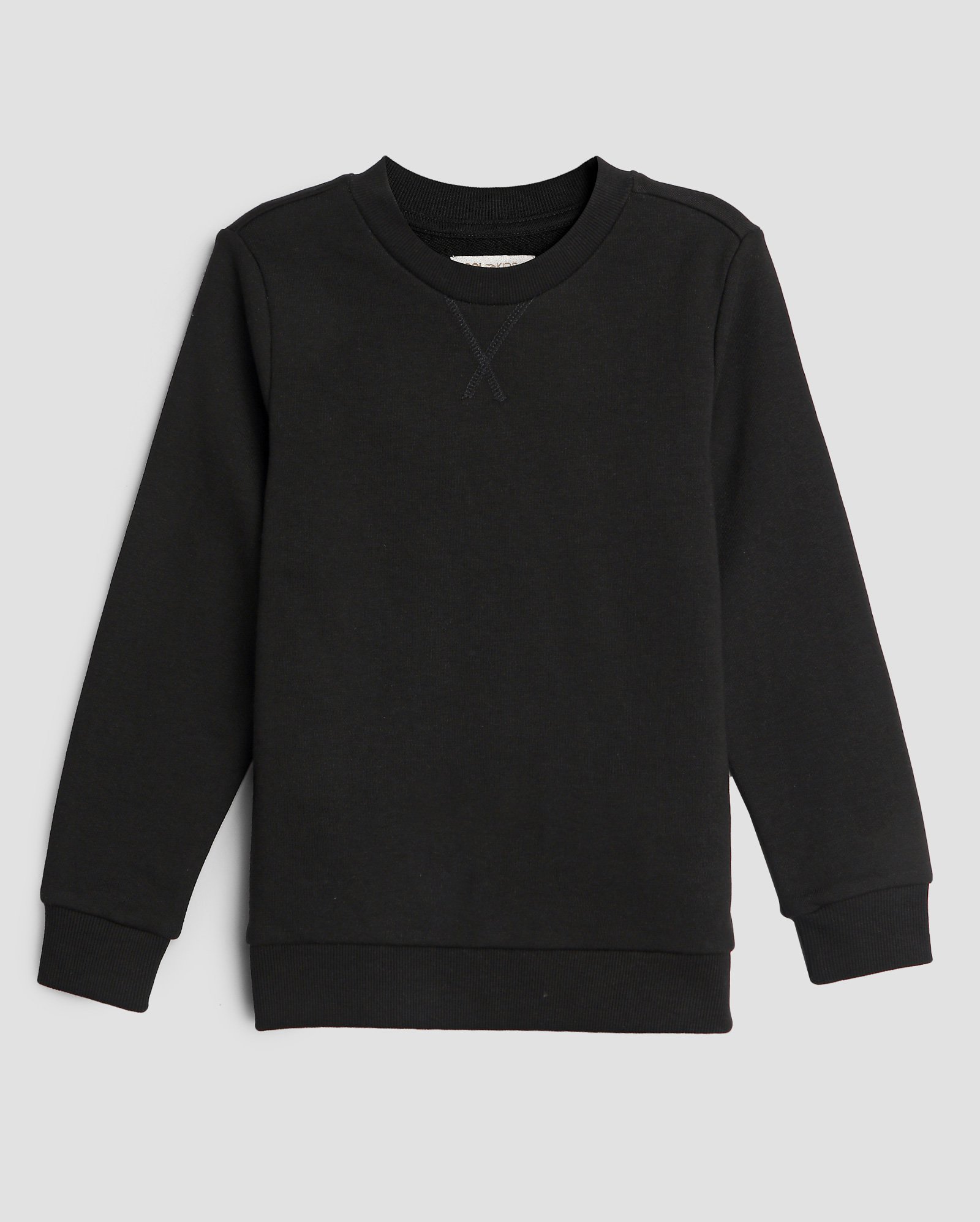 Blusa de moletom infantil ampla 4-10A - Preto | Pool Kids
