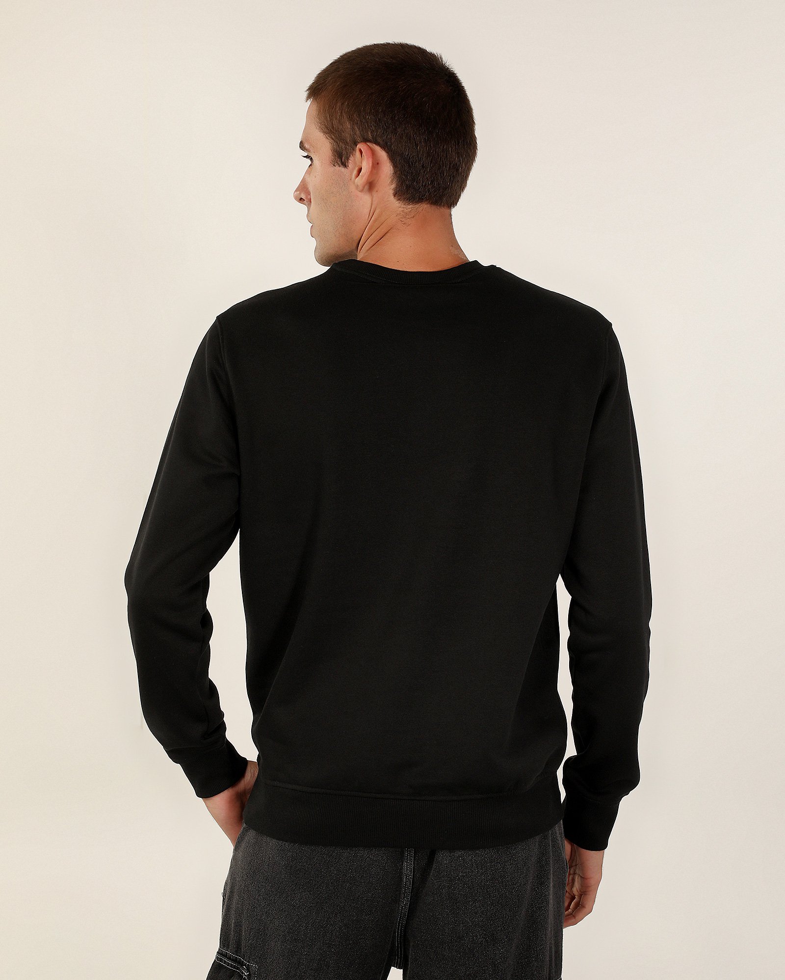 Blusa de moletom masculina com felpa - Preto | Pool Basics