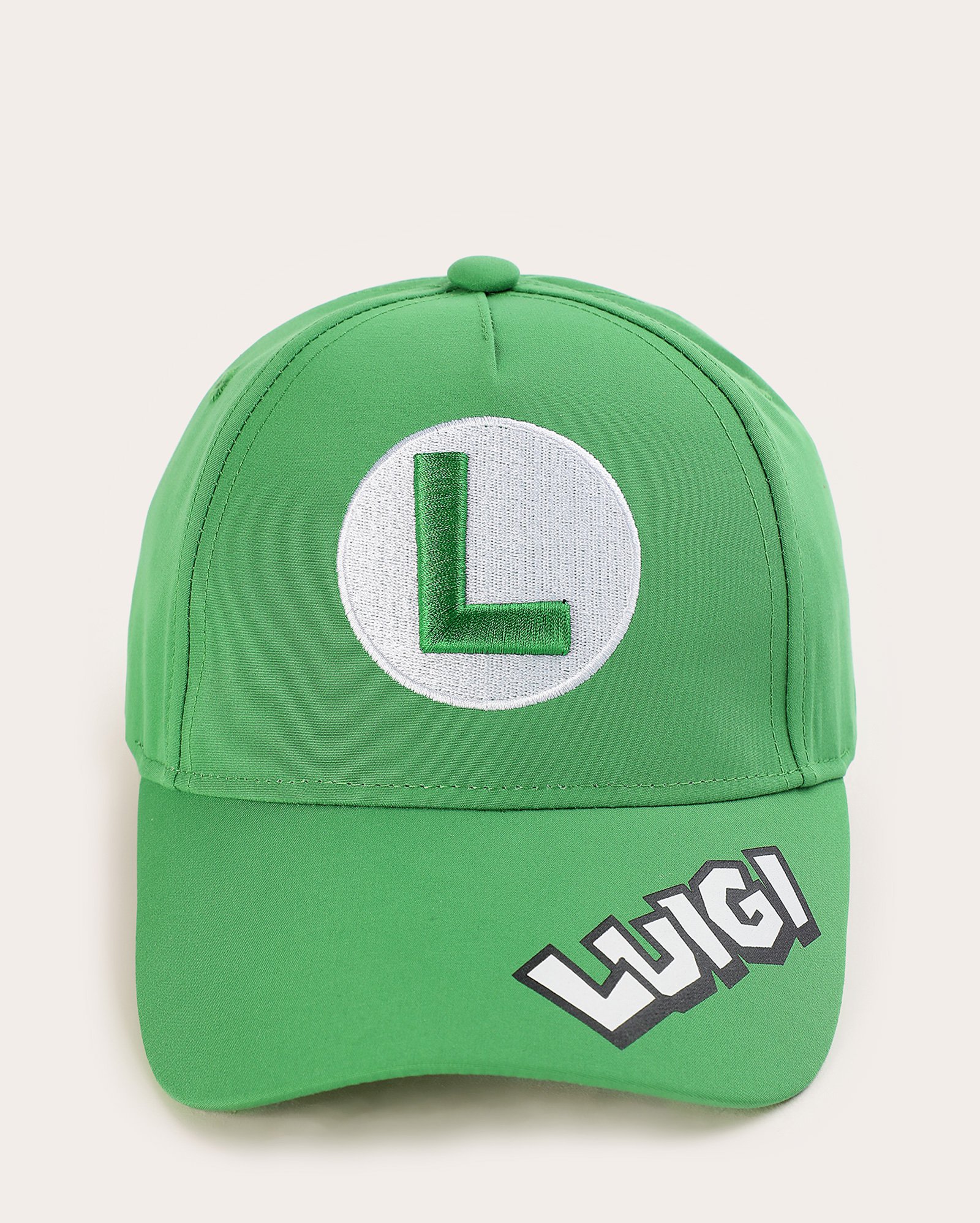 Boné infantil interativo aba curva Luigi - verde | Nintendo