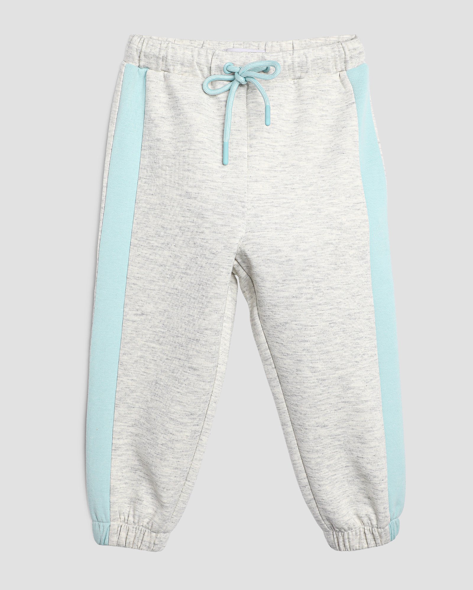 Calça de moletom infantil jogger mescla com faixa 1-4A - Cinza Claro Mescla | Pool Kids