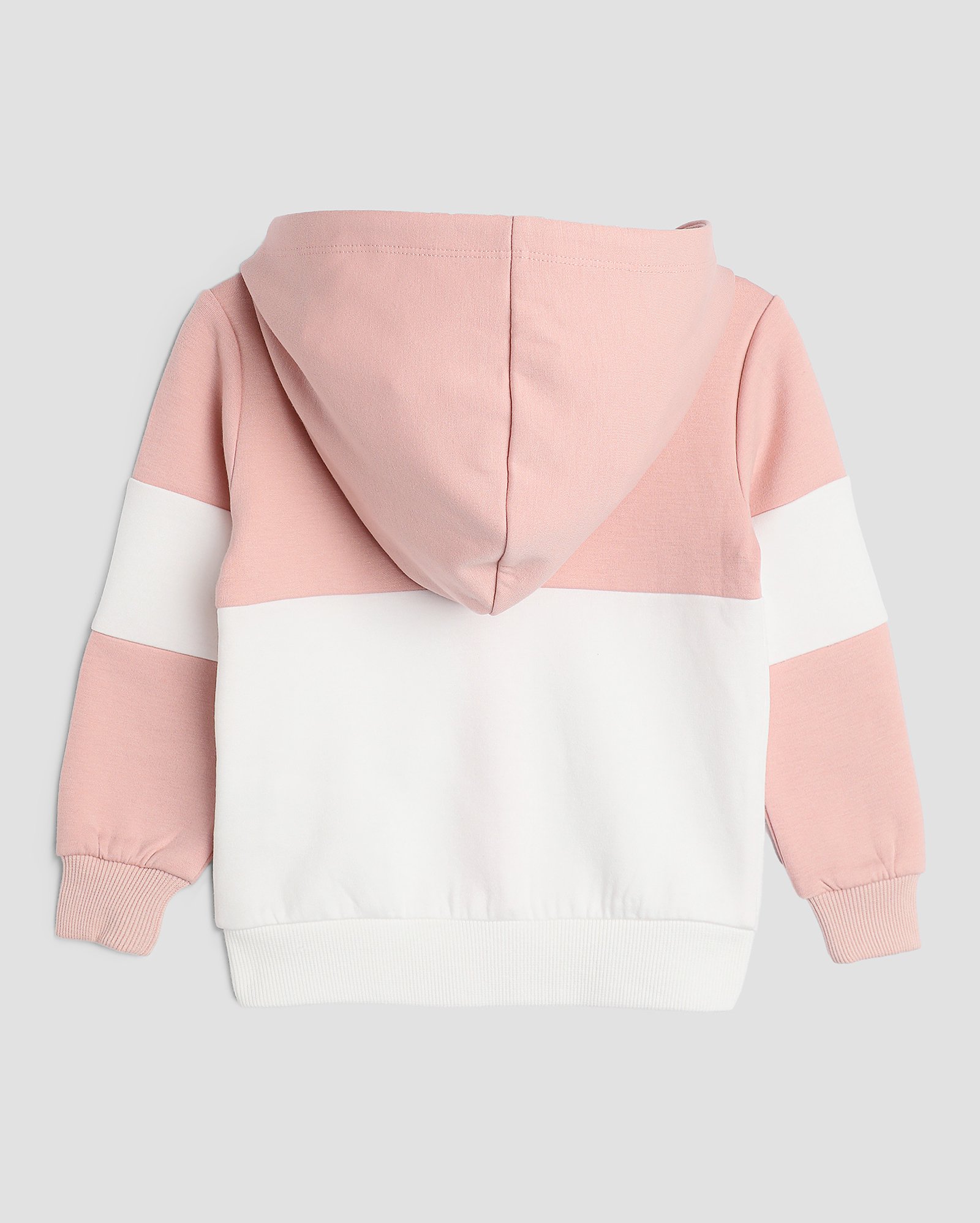 Blusa de moletom infantil com capuz e desenho 1-4A - Rosa Claro | Pool Kids