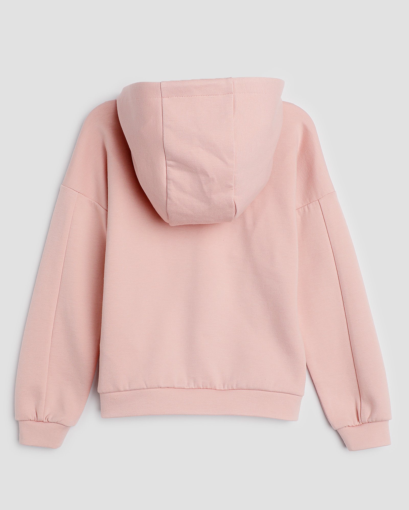 Blusa de moletom infantil good vibes com capuz 4-10A - Rosa Claro | Pool Kids