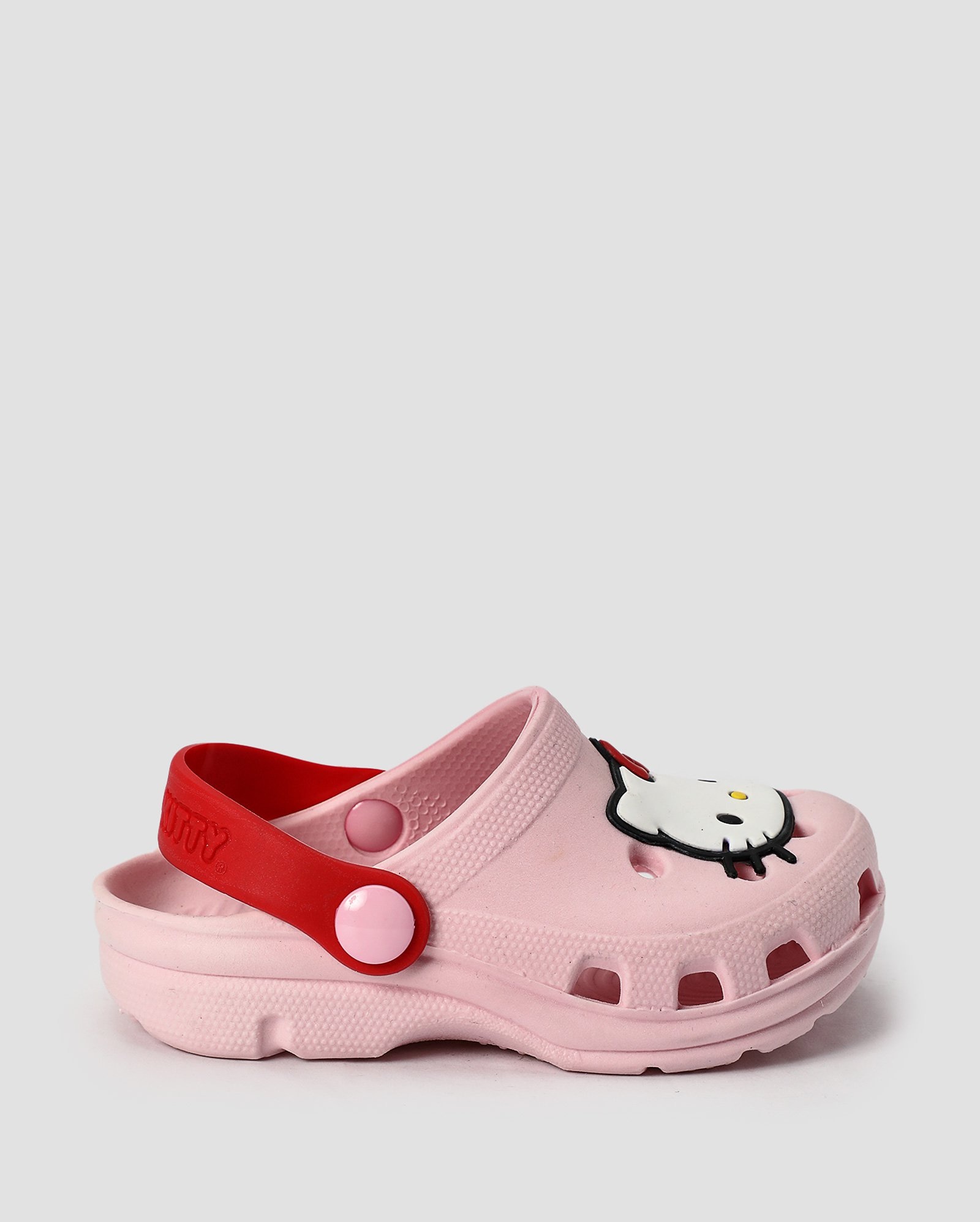 Sandália babuche infantil Hello Kitty rosa | Sanrio