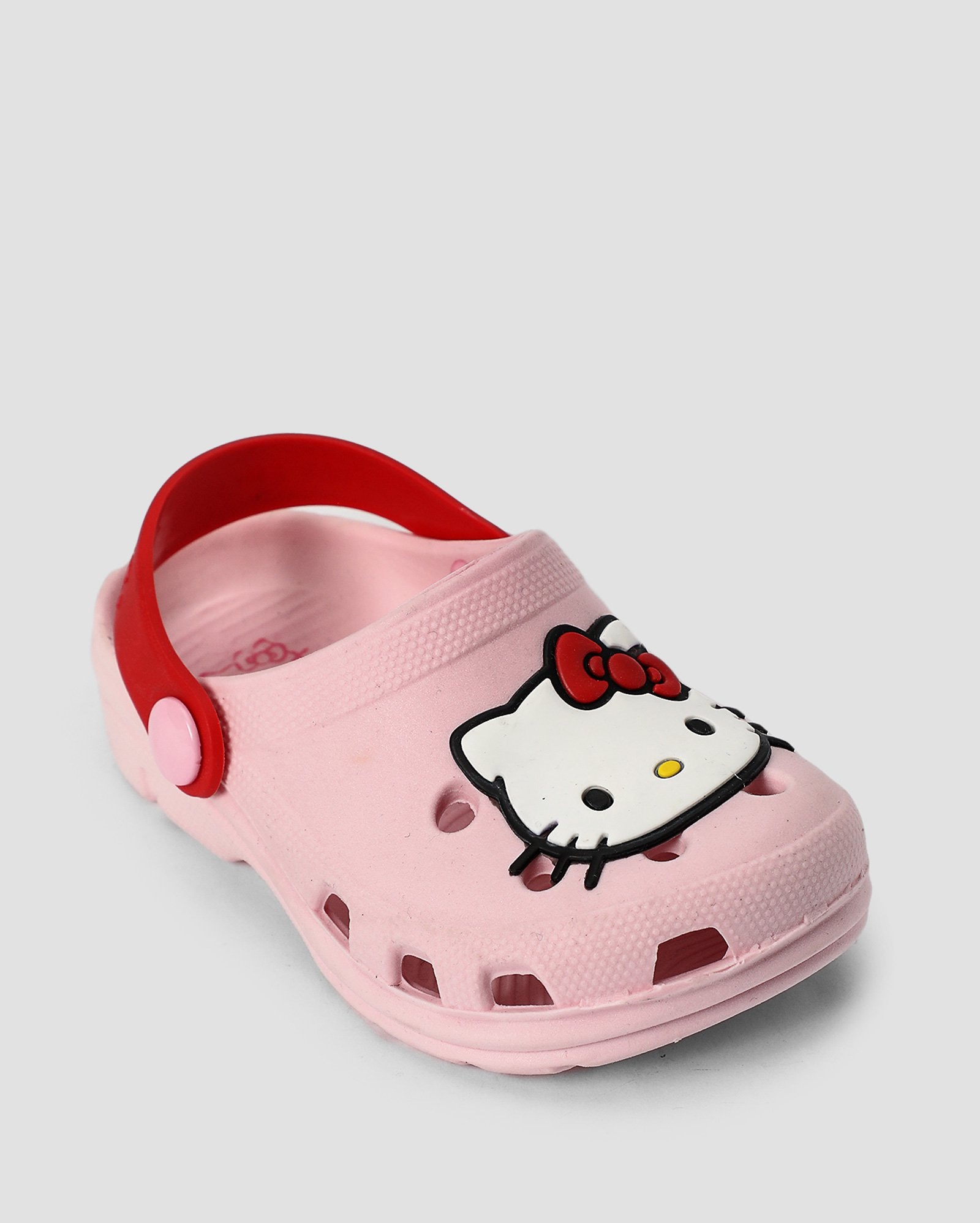 Sandália babuche infantil Hello Kitty rosa | Sanrio