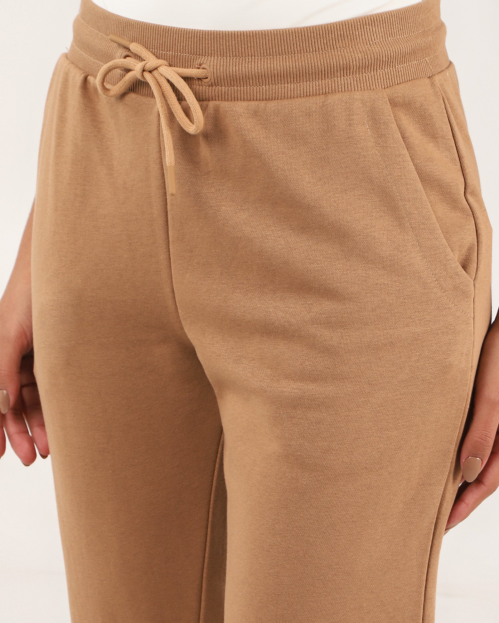 Calça de moletom feminina Lucyla jogger - Marrom Claro | Pool Basics