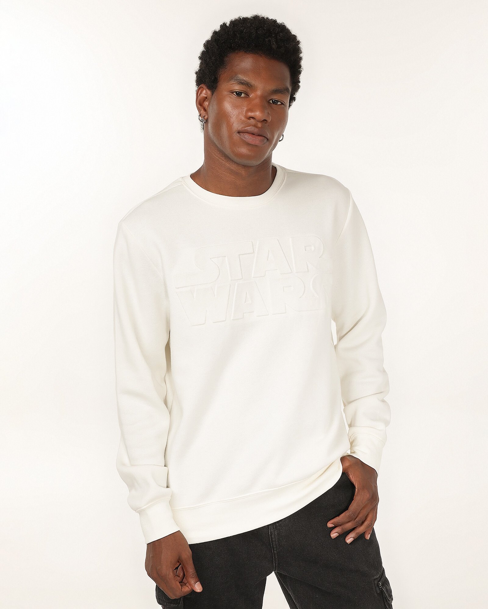 Blusa de moletom masculina com felpa branca | Star Wars — foto 4