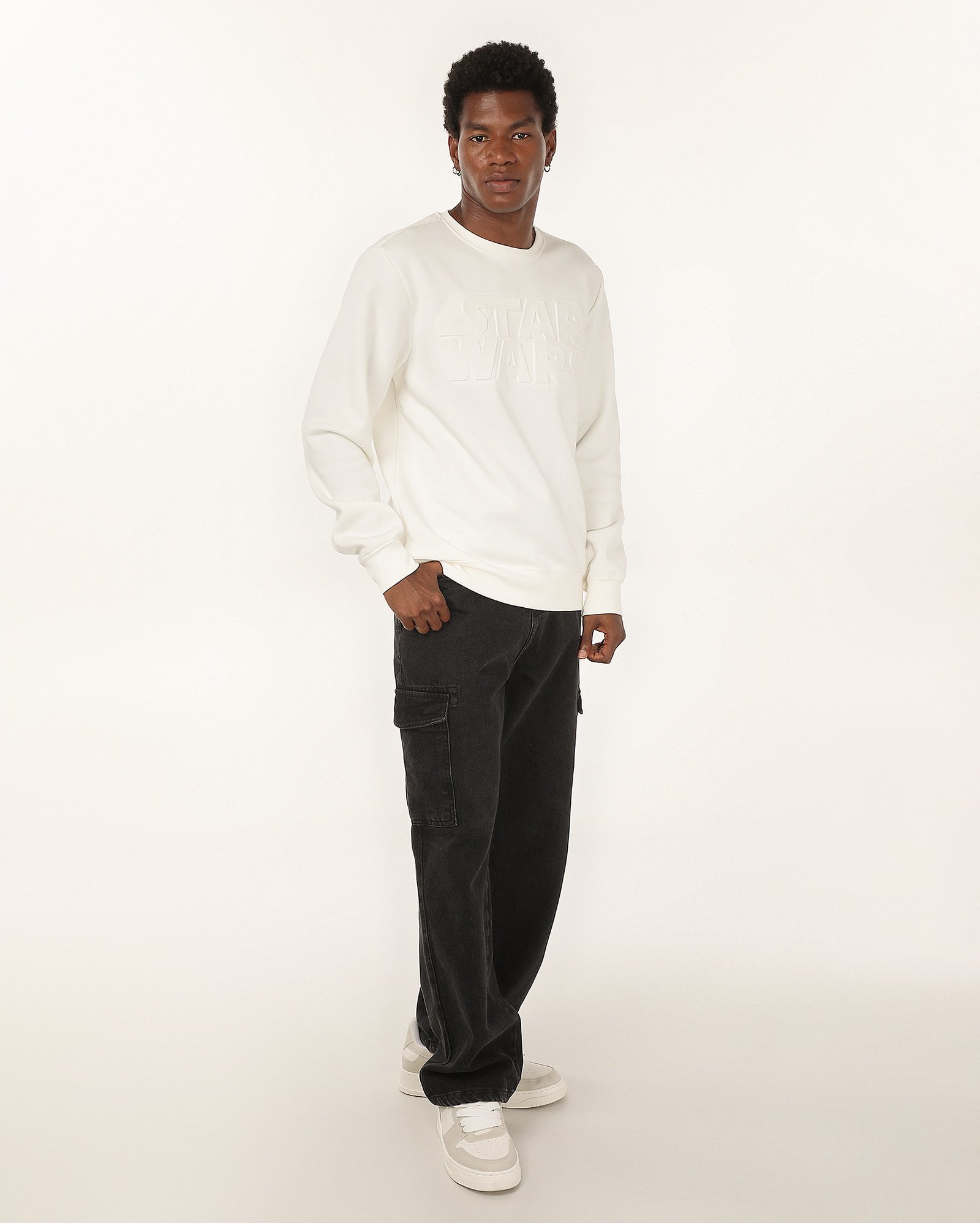 Blusa de moletom masculina com felpa branca | Star Wars — foto 3