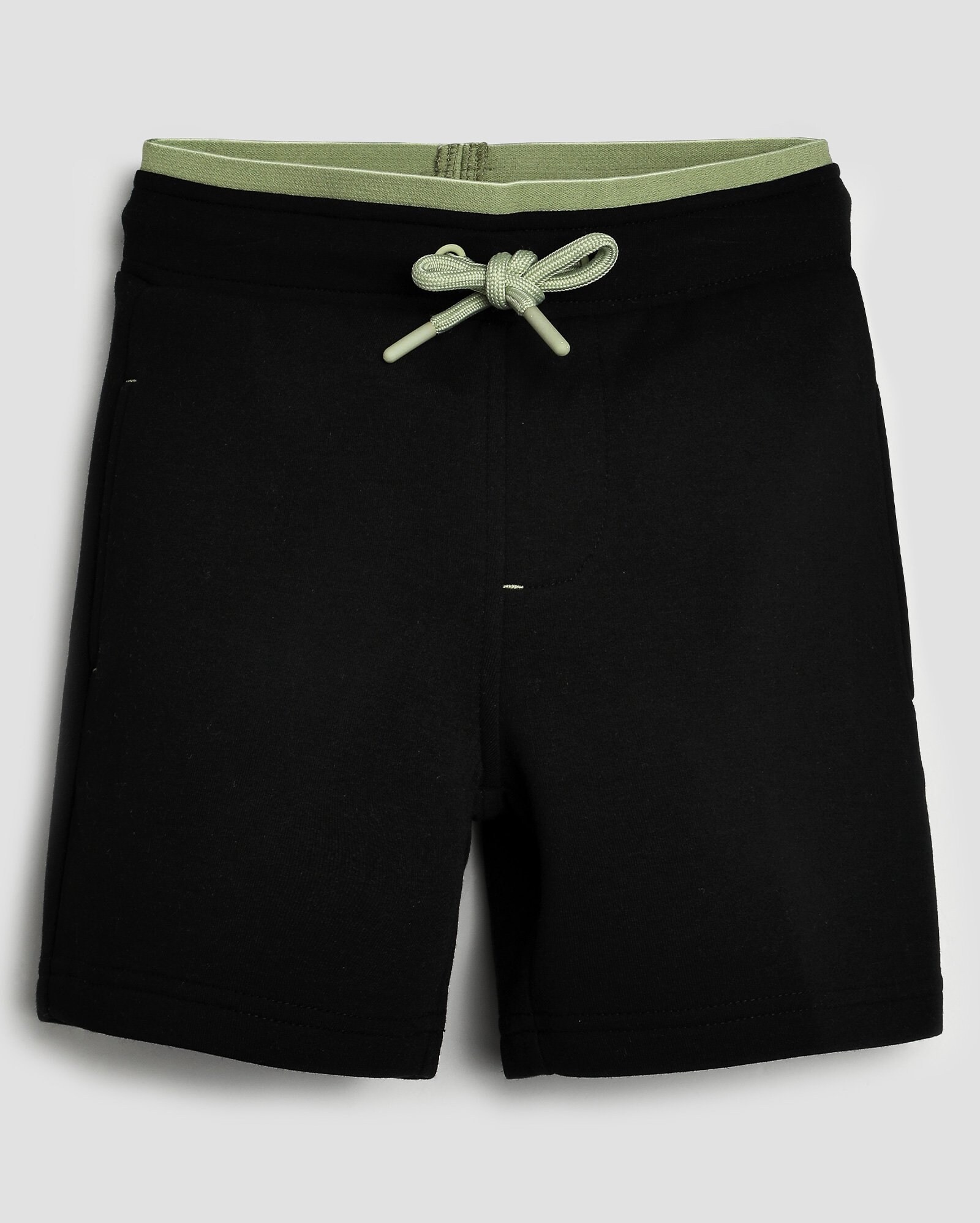 Bermuda de moletom infantil com cordão 1-4A preta