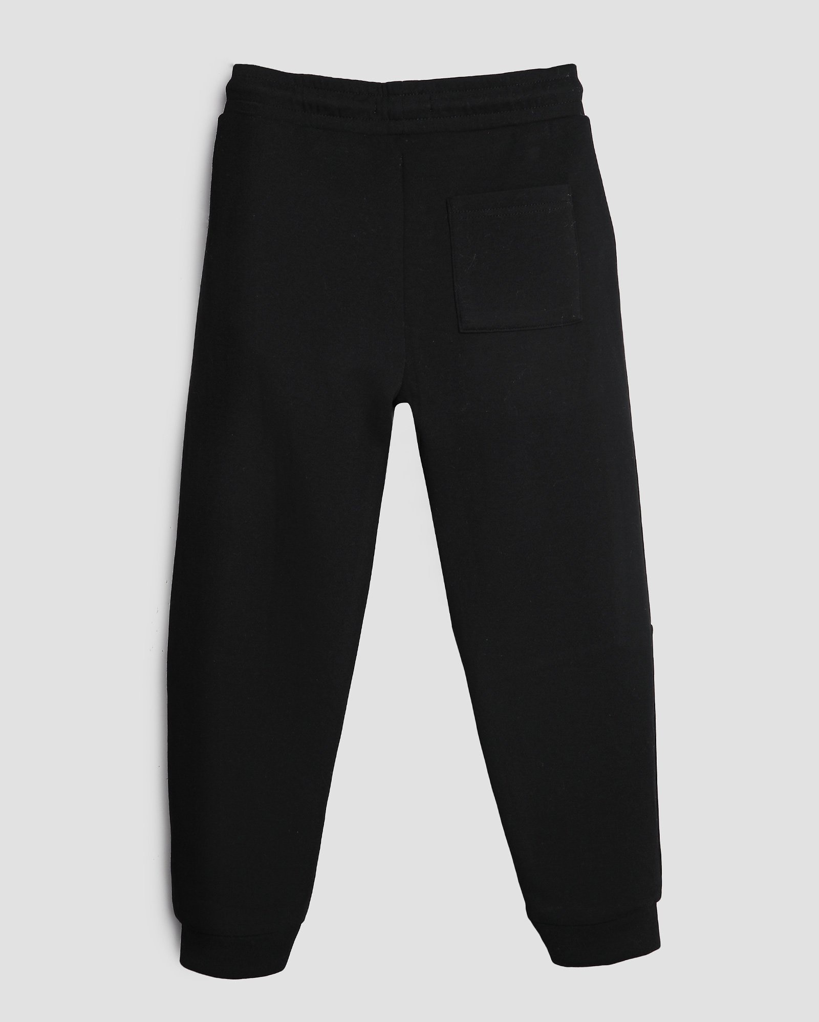 Calça de moletom infantil com elástico e recorte 4-10A preta | Pool Kids
