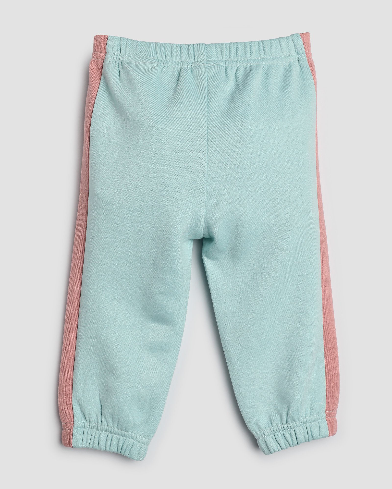 Calça de moletom bebê jogger com faixa lateral azul | Baby Way