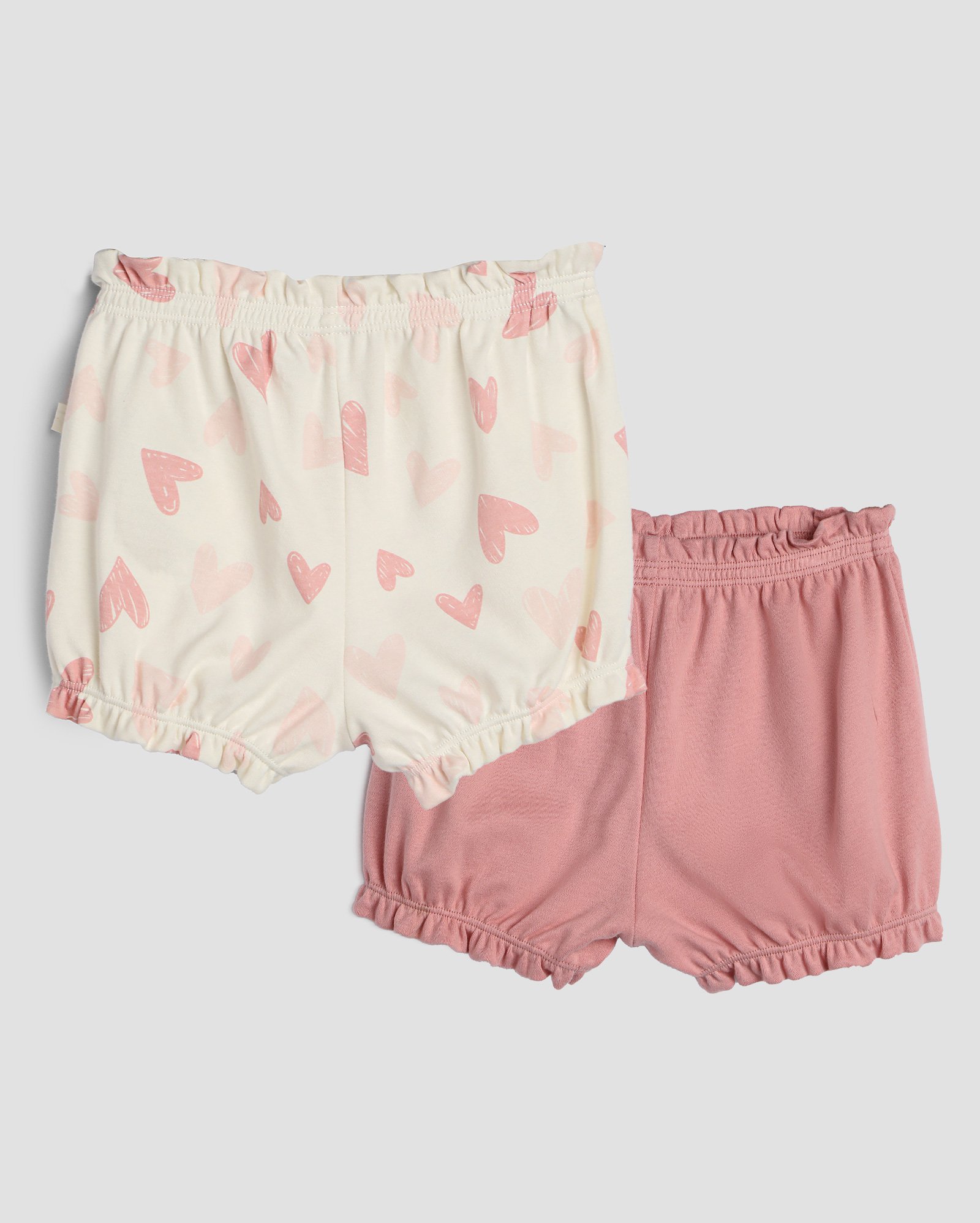 Kit short bebê 2 peças cordão corações multicor | Baby Way by Riachuelo