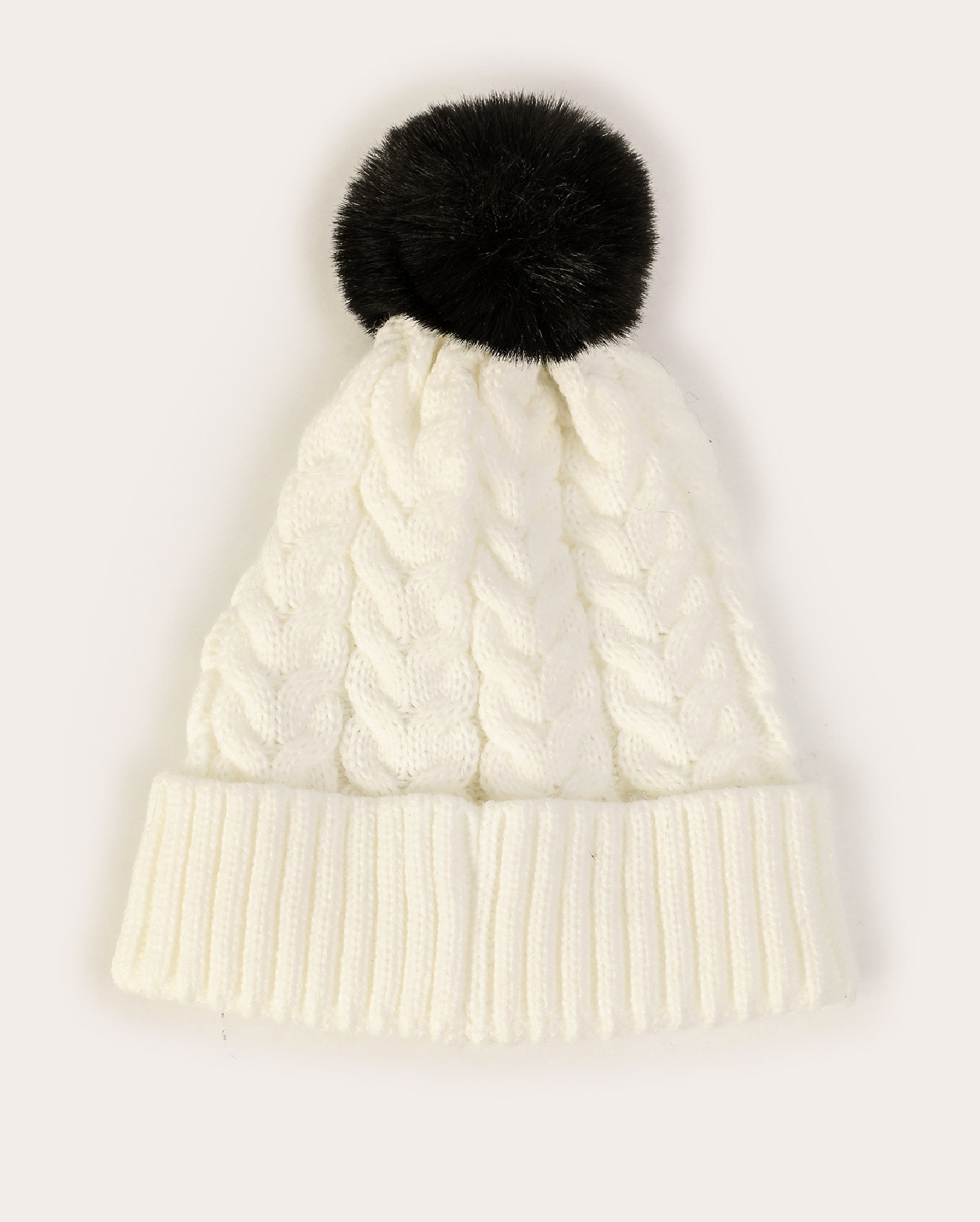 Gorro infantojuvenil de tricot coração com pompom branco | Accessori by Riachuelo