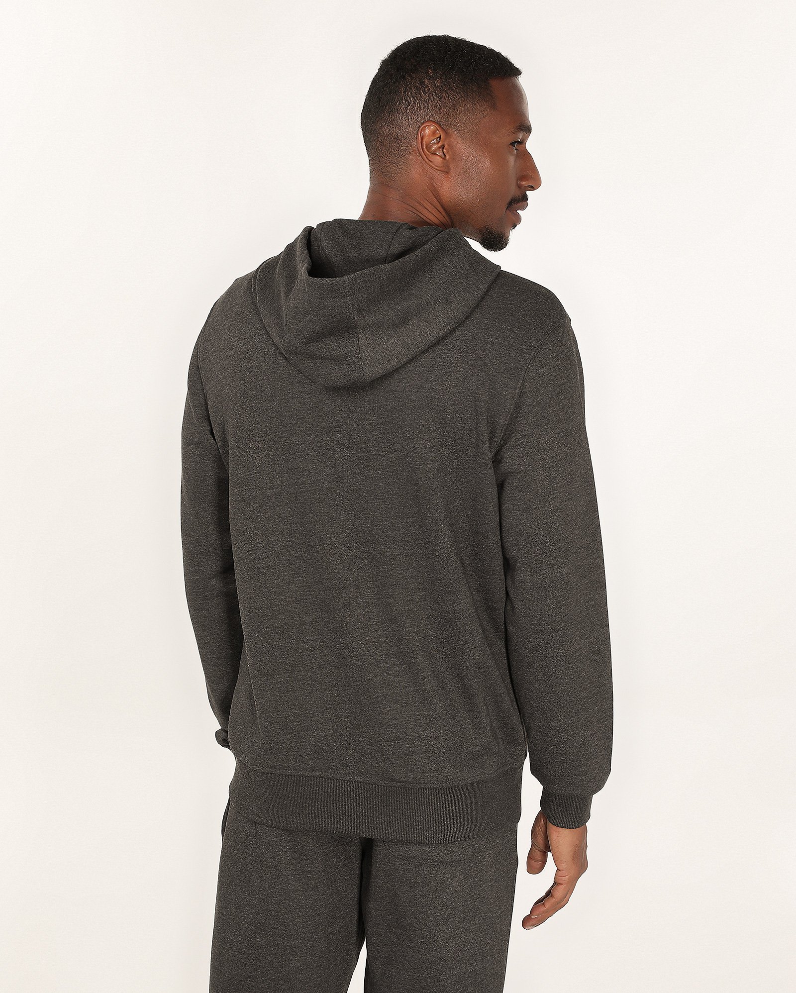 Blusa de moletom masculina relaxed com capuz - Cinza Escuro