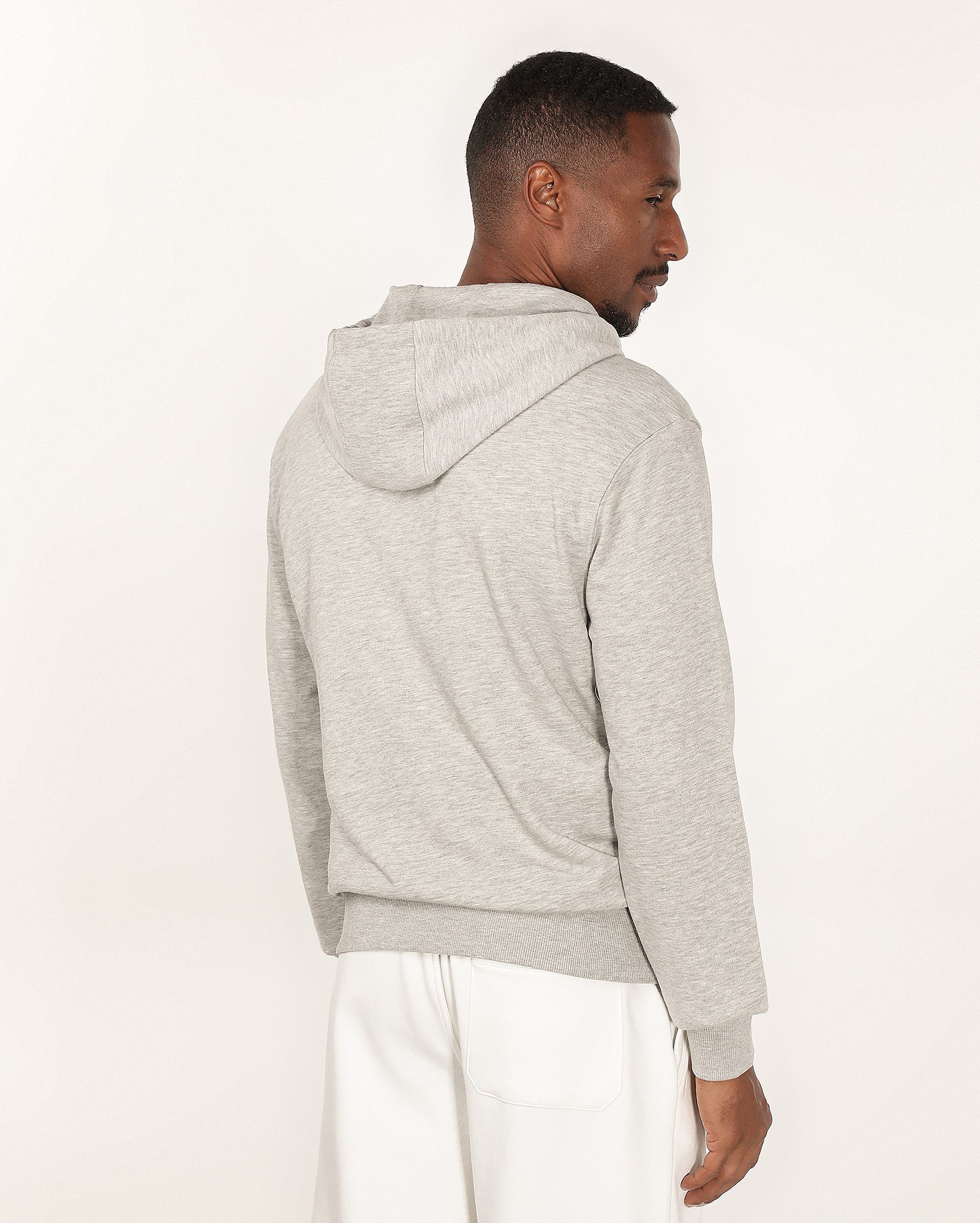 Blusa de moletom masculina relaxed com capuz - Cinza Claro