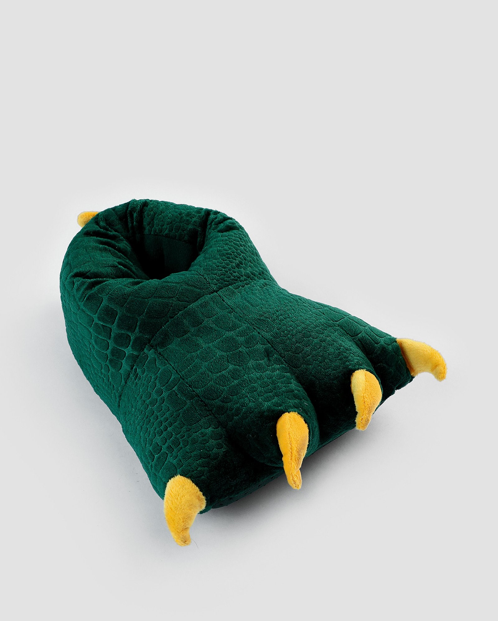 Pantufa infantil dinossauro verde