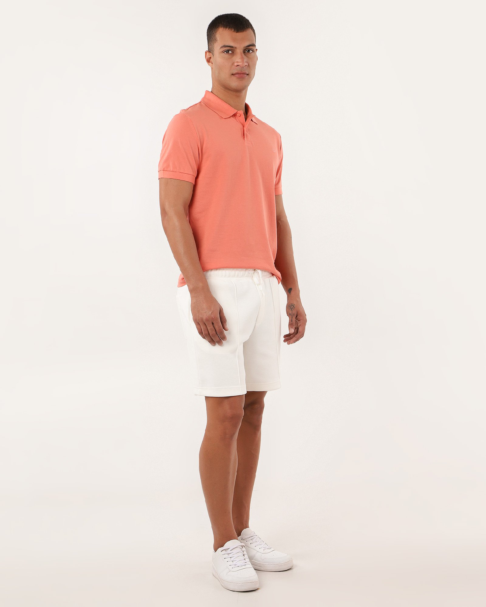 Camisa polo masculina Pool Legacy regular piquet - Laranja Claro