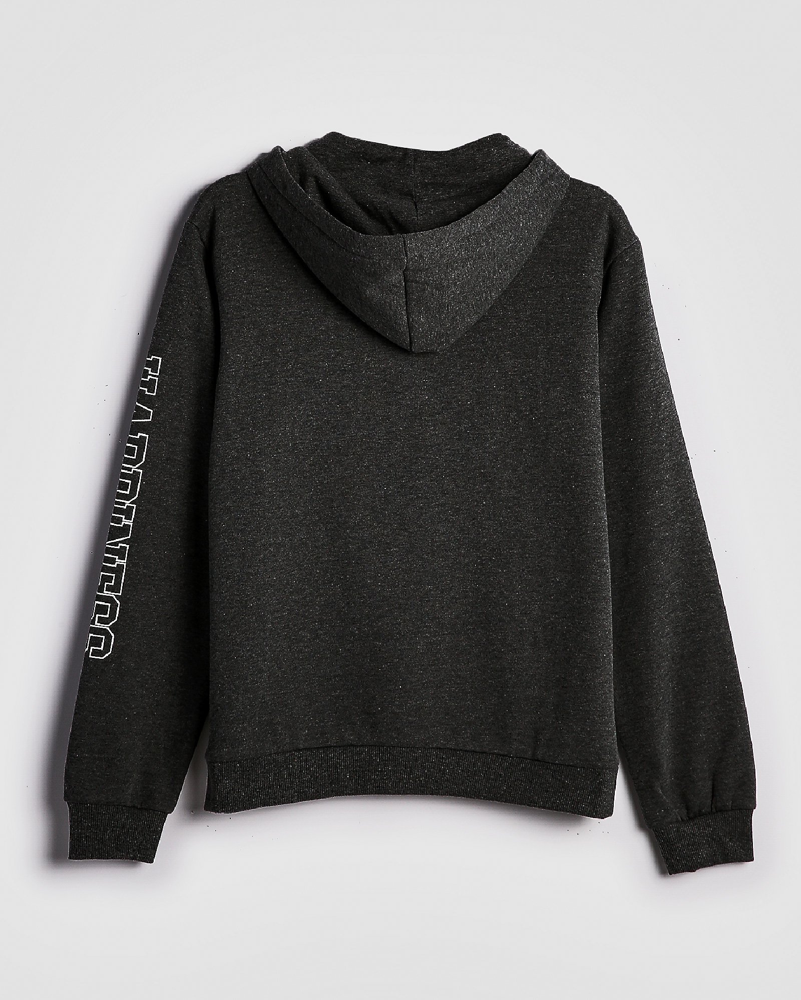 Blusa de moletom juvenil aberta happiness com felpa e capuz cinza | Pool