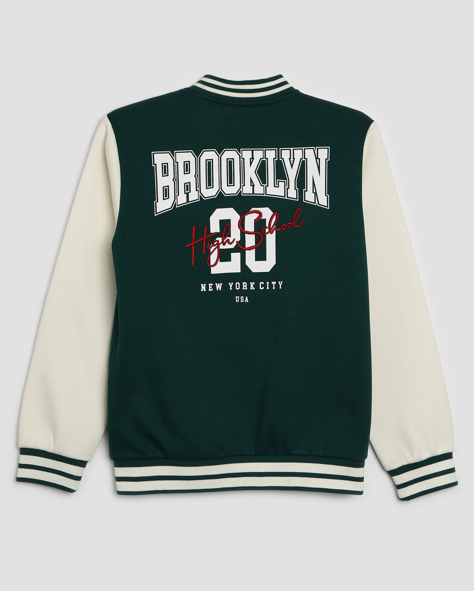 Jaqueta juvenil college Brooklyn verde | Pool