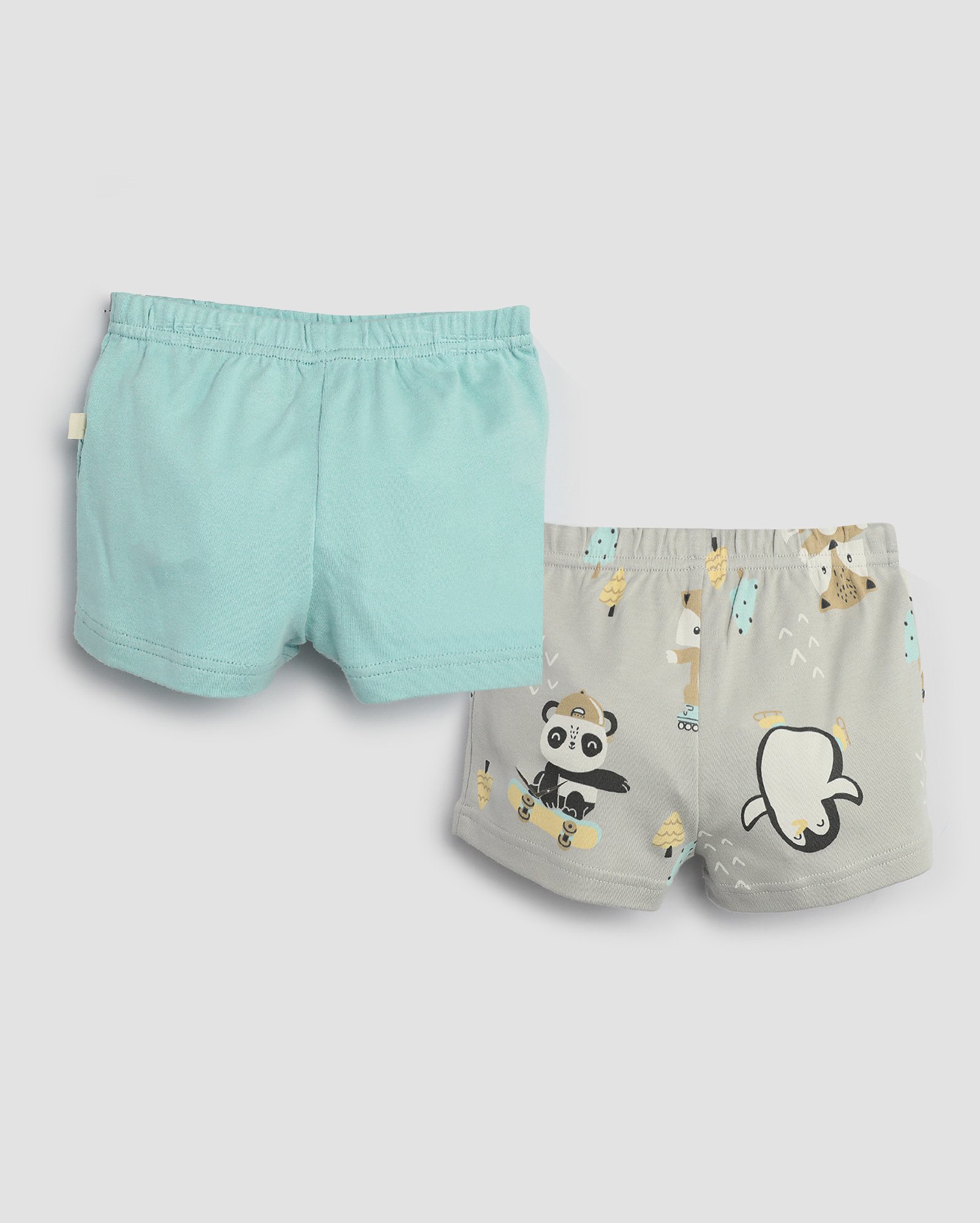 Kit short bebê 2 peças bichinhos multicor | Baby Way