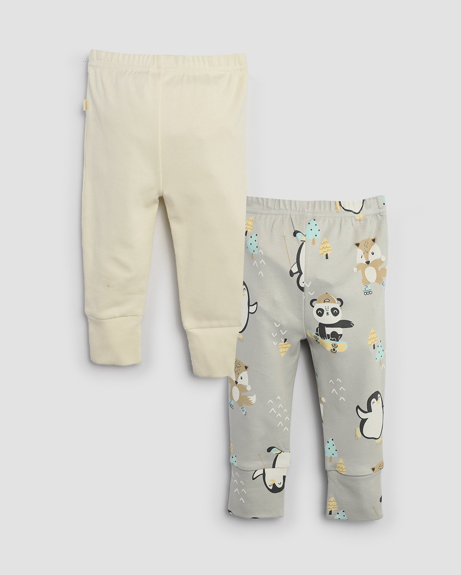 Kit calça bebê 2 peças bichinhos multicor | Baby Way