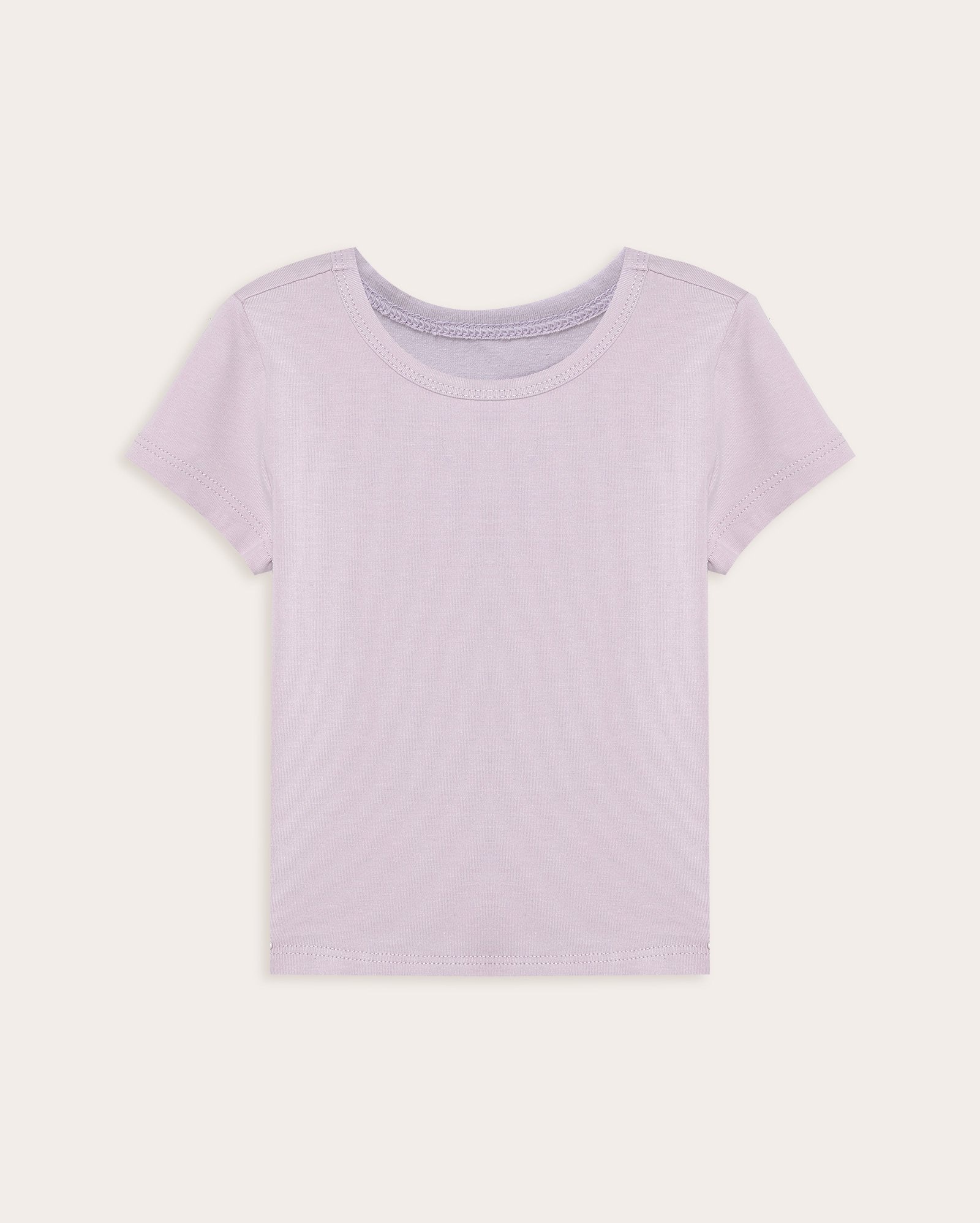 Blusa infantil manga curta 1-4A - Lilás