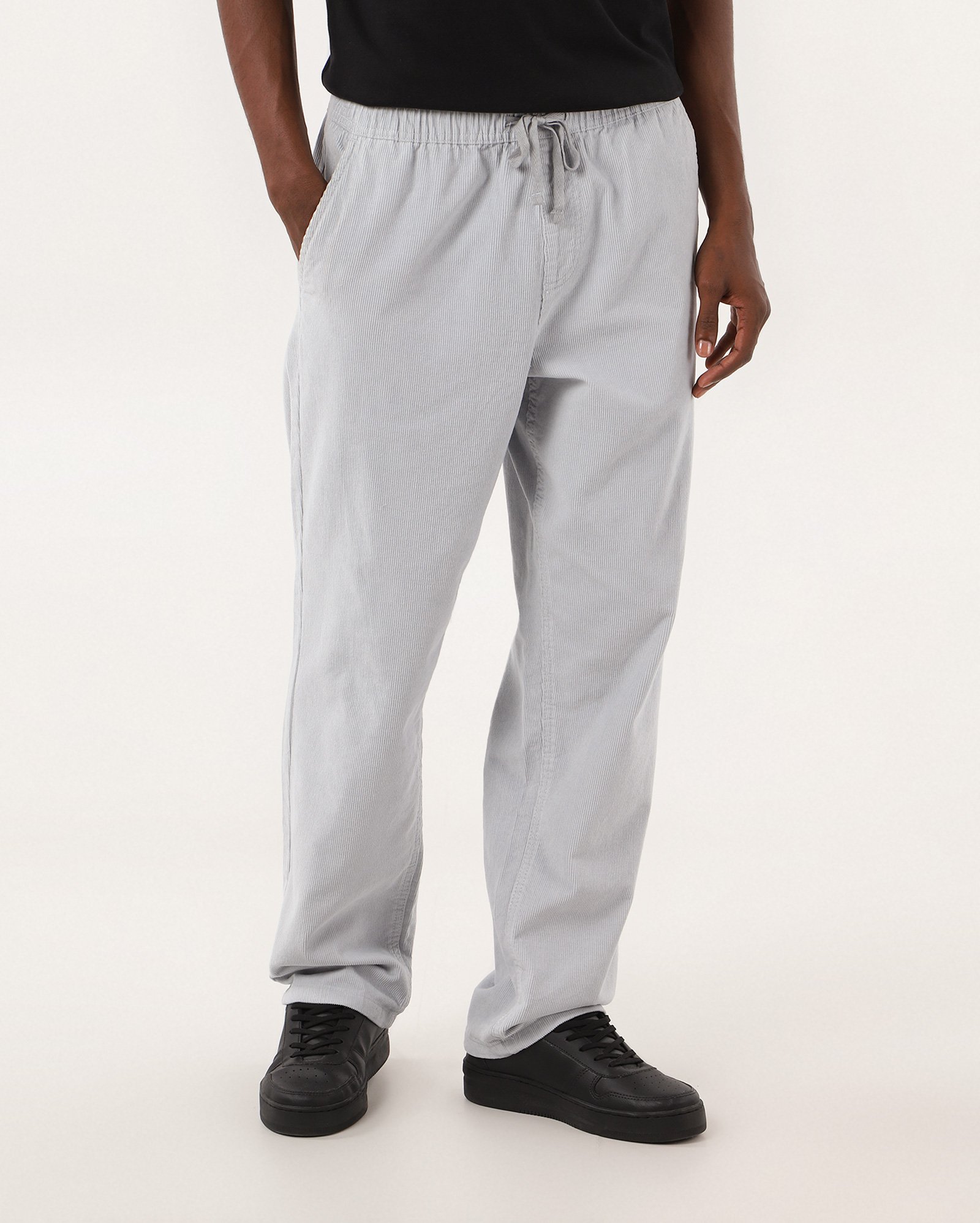 Calça masculina straight veludo cotelê - Azul Claro