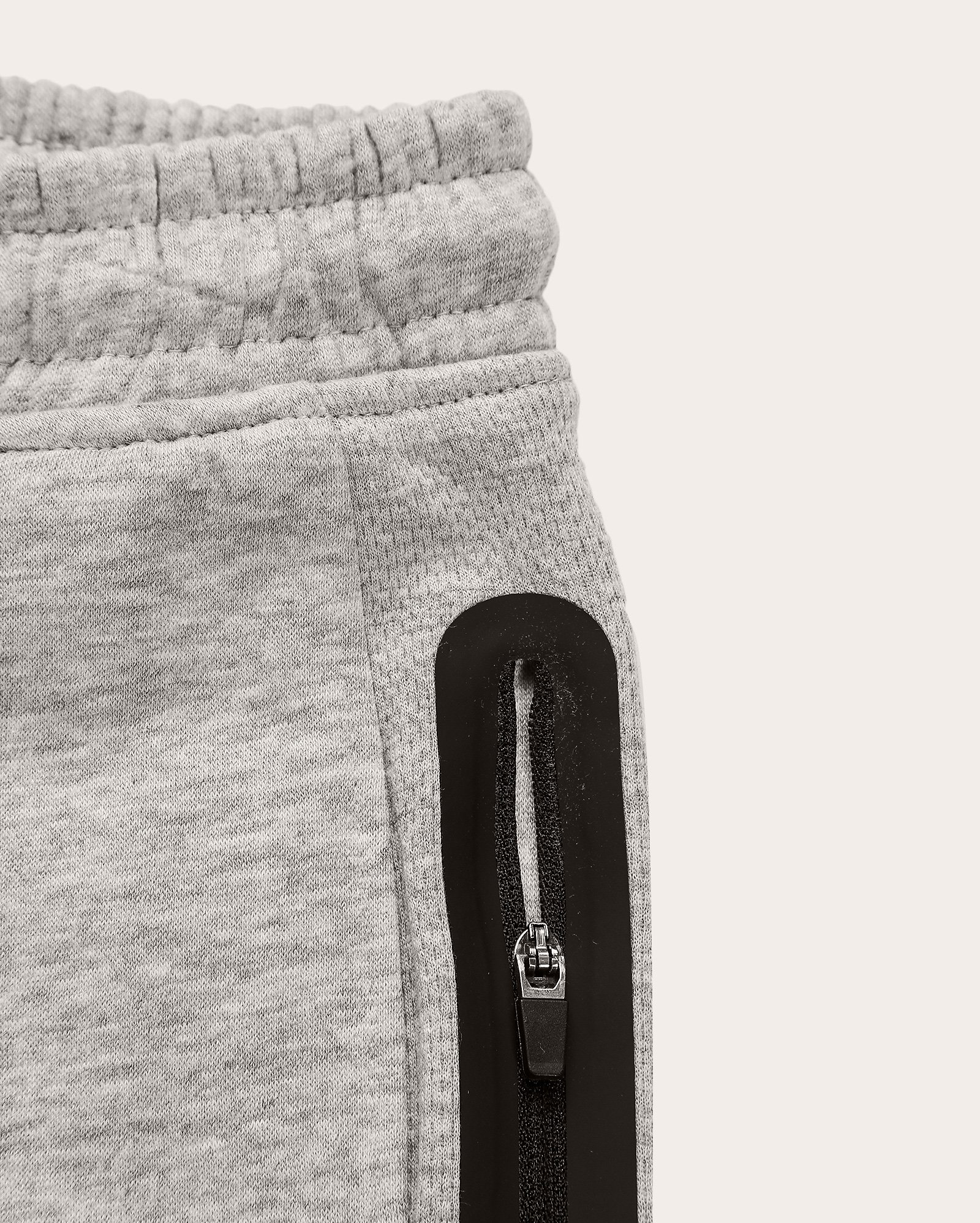 Calça de moletom infantil jogger com felpa e recorte 6-10A cinza | Pool Kids
