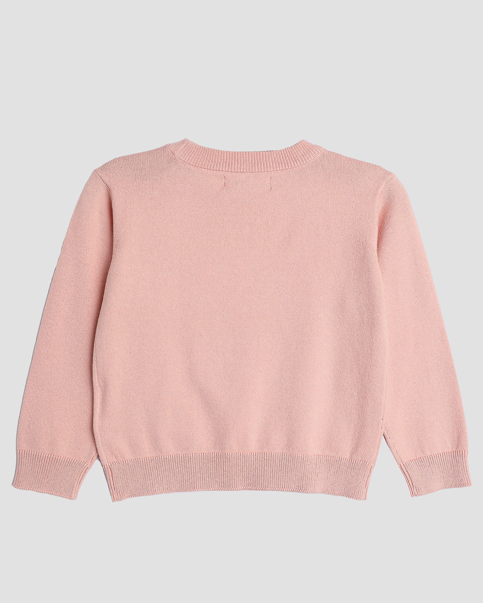 Suéter infantil de tricot unicórnio paetê 1-4A rosa | Pool Kids