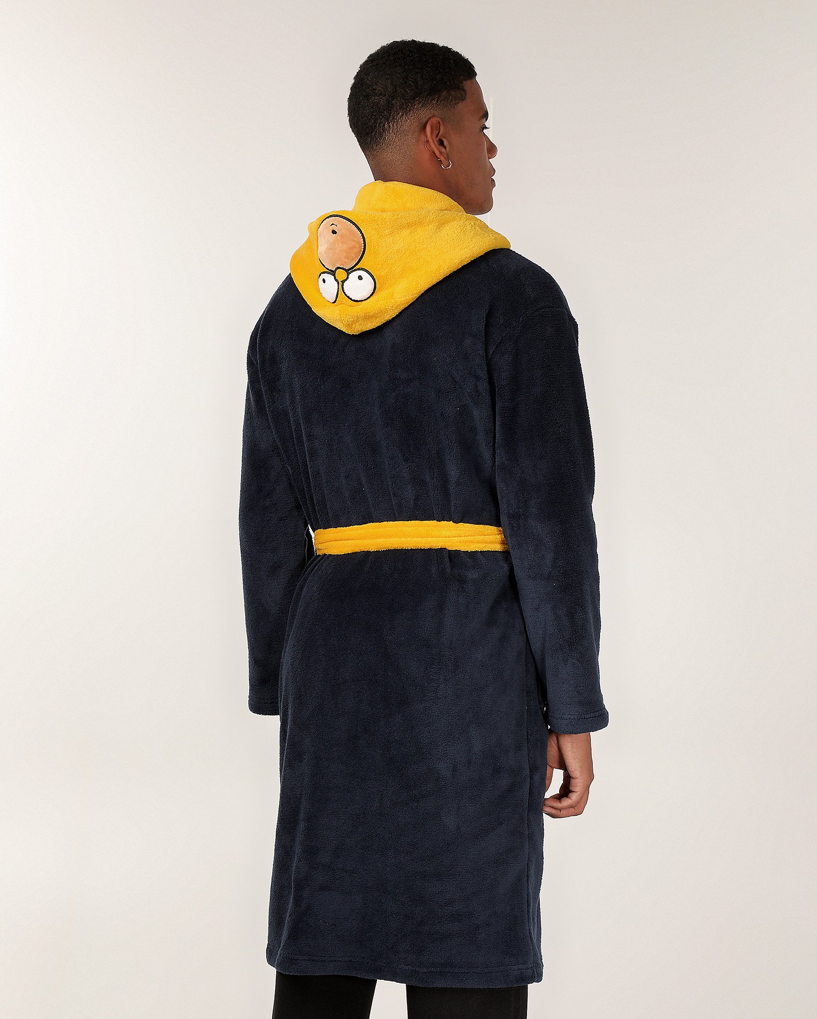 Robe masculino fleece capuz Homer Simpson azul | Fox The Simpsons