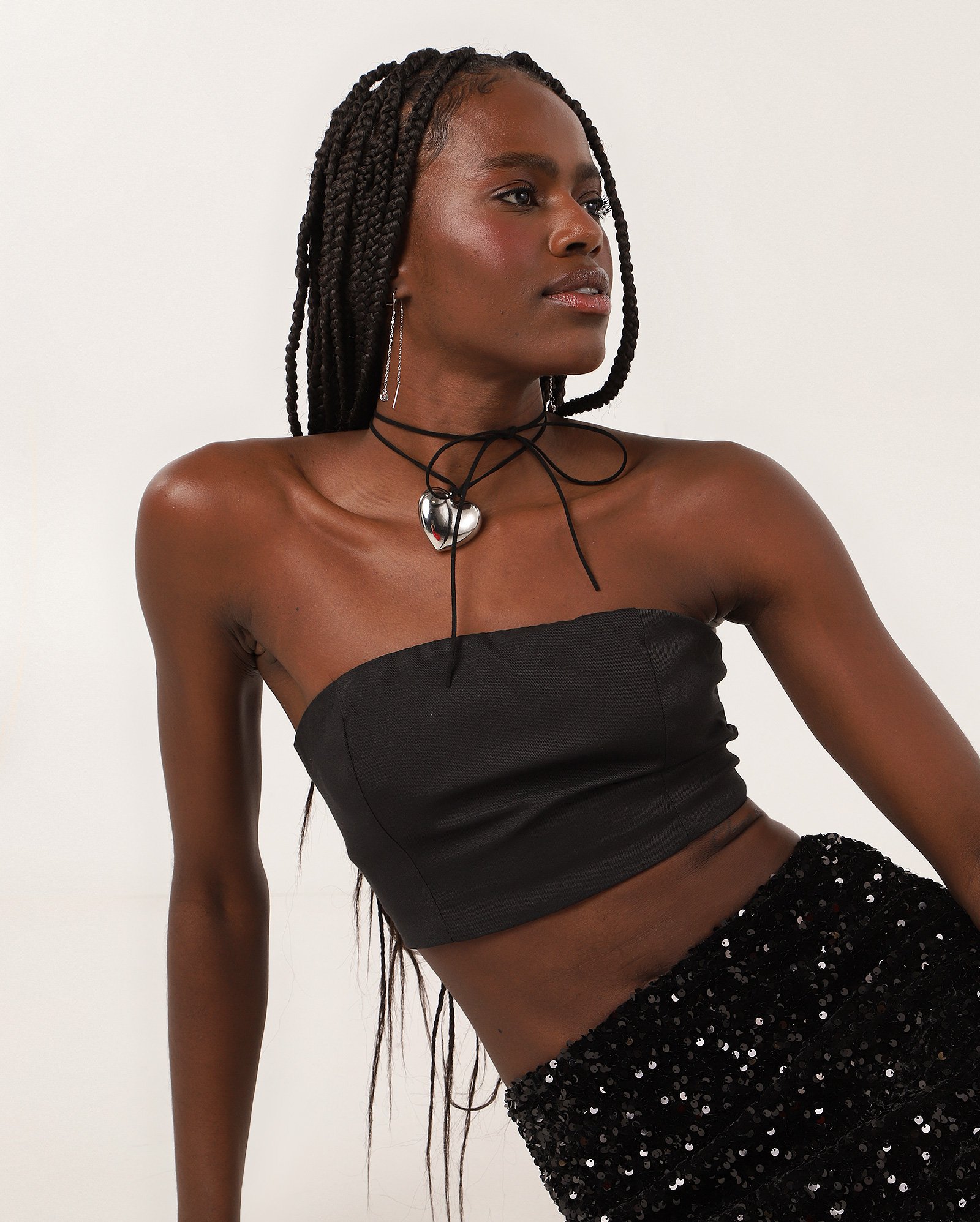 Top faixa Julieta com lastex preto | Pool — foto 4