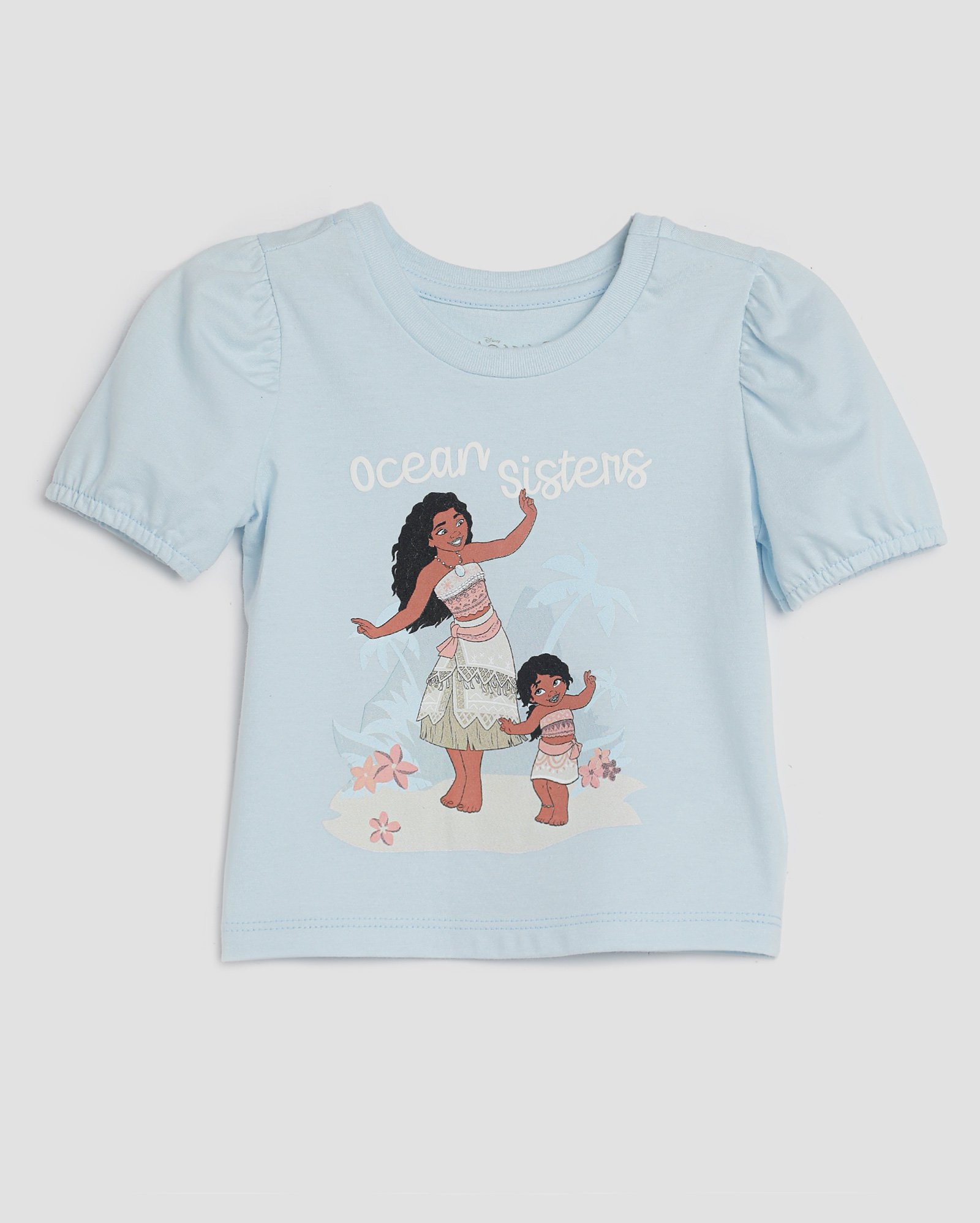 Camiseta infantil manga bufante Moana 1-4A azul | Disney