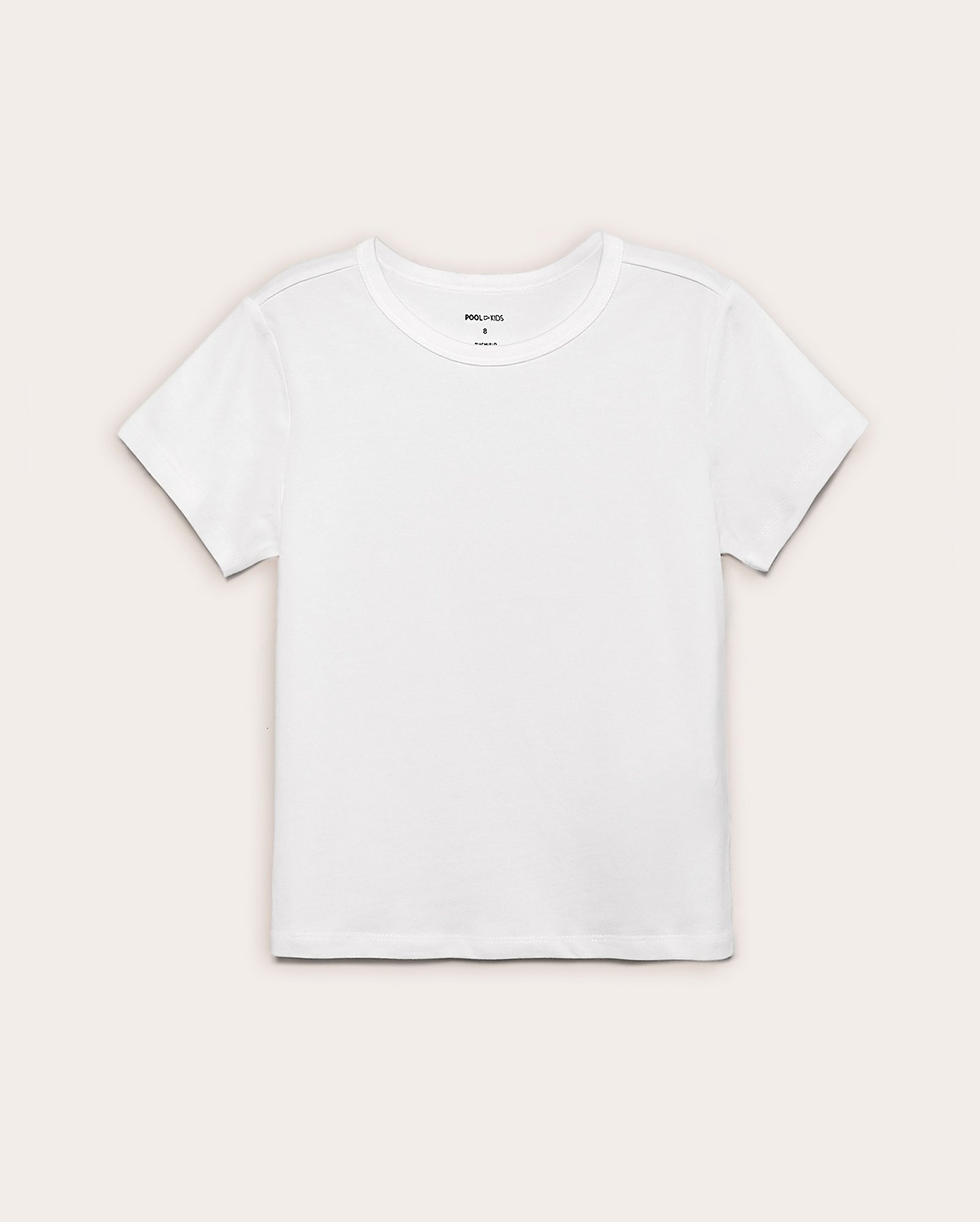 Camiseta infantil básica 4-10A - Branco