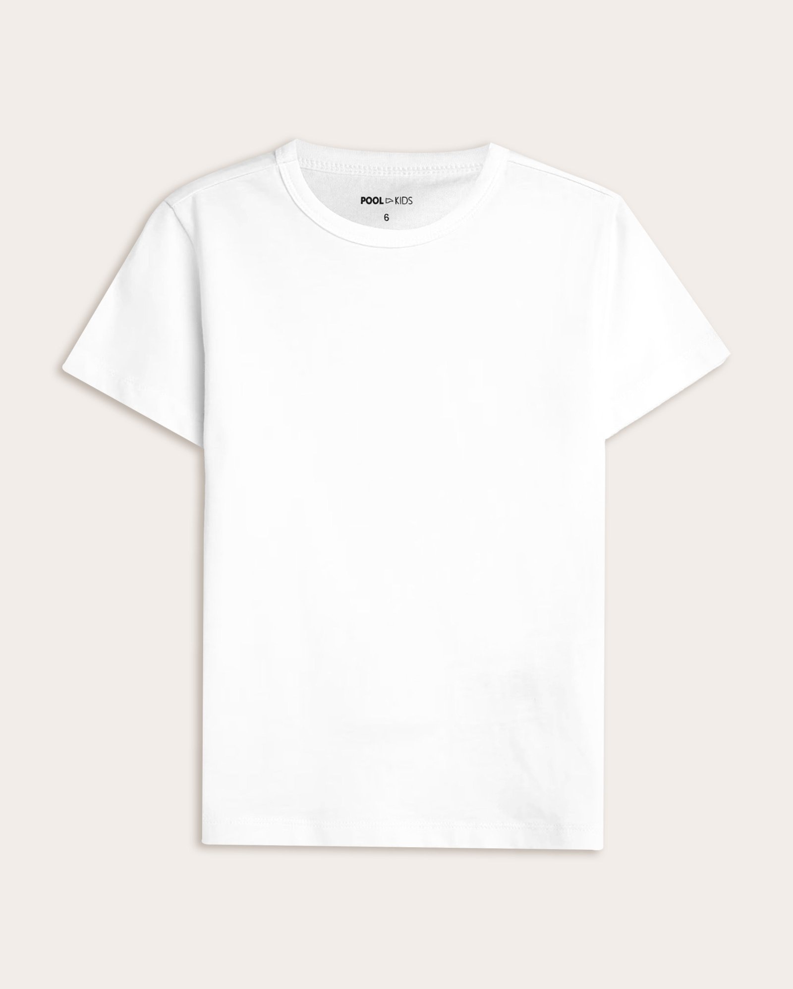 Camiseta Básica infantil manga curta 4-10A - Branco