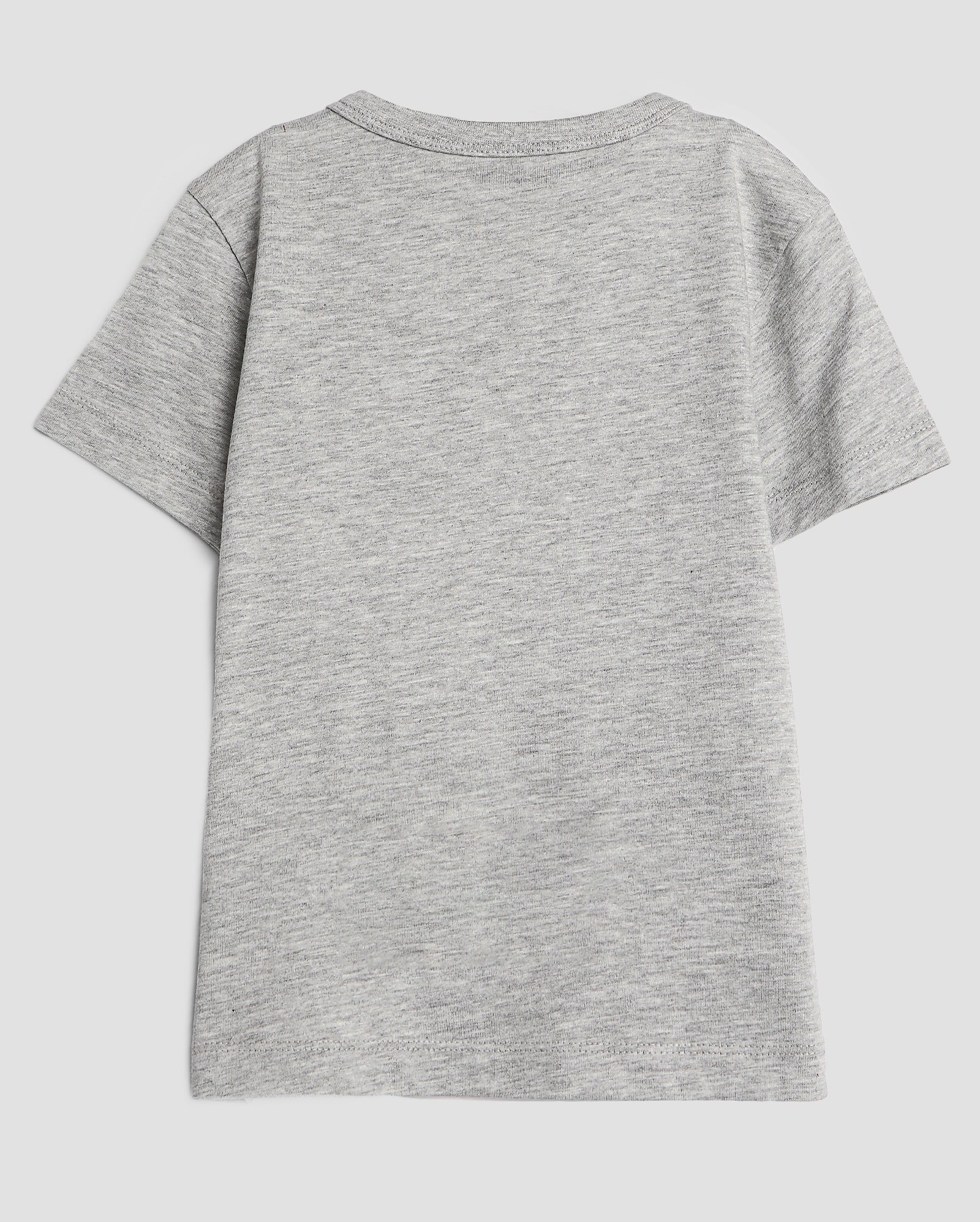 Camiseta básica infantil manga curta 4-10A - Cinza Claro Mescla