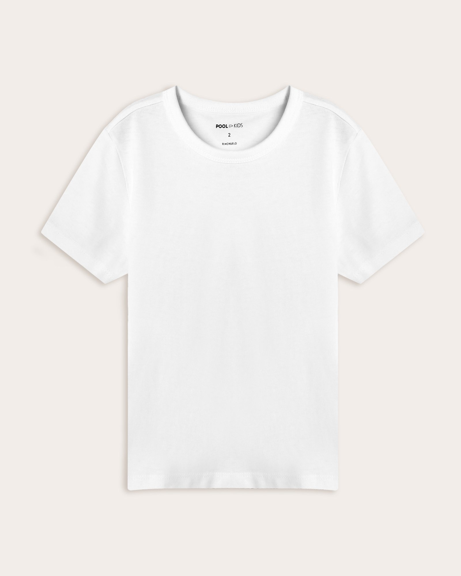 Camiseta Básica infantil manga curta 1-4A - Branco