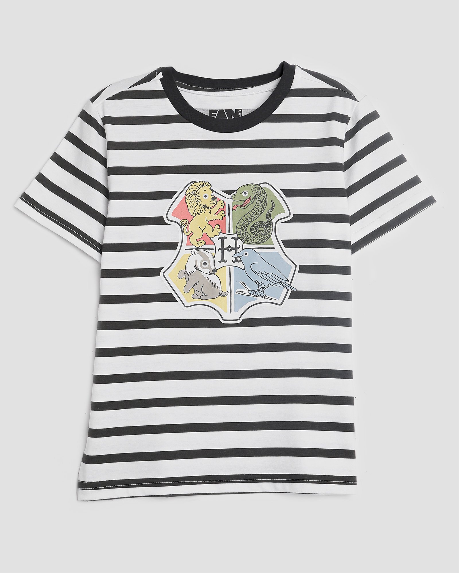 Camiseta infantil Harry Potter listras 2-8A preta | FANLAB