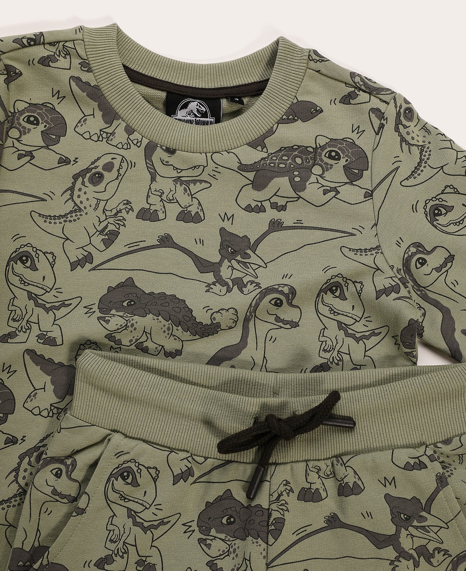 Conjunto longo de moletom infantil Jurassic World 2-4A verde | Universal.