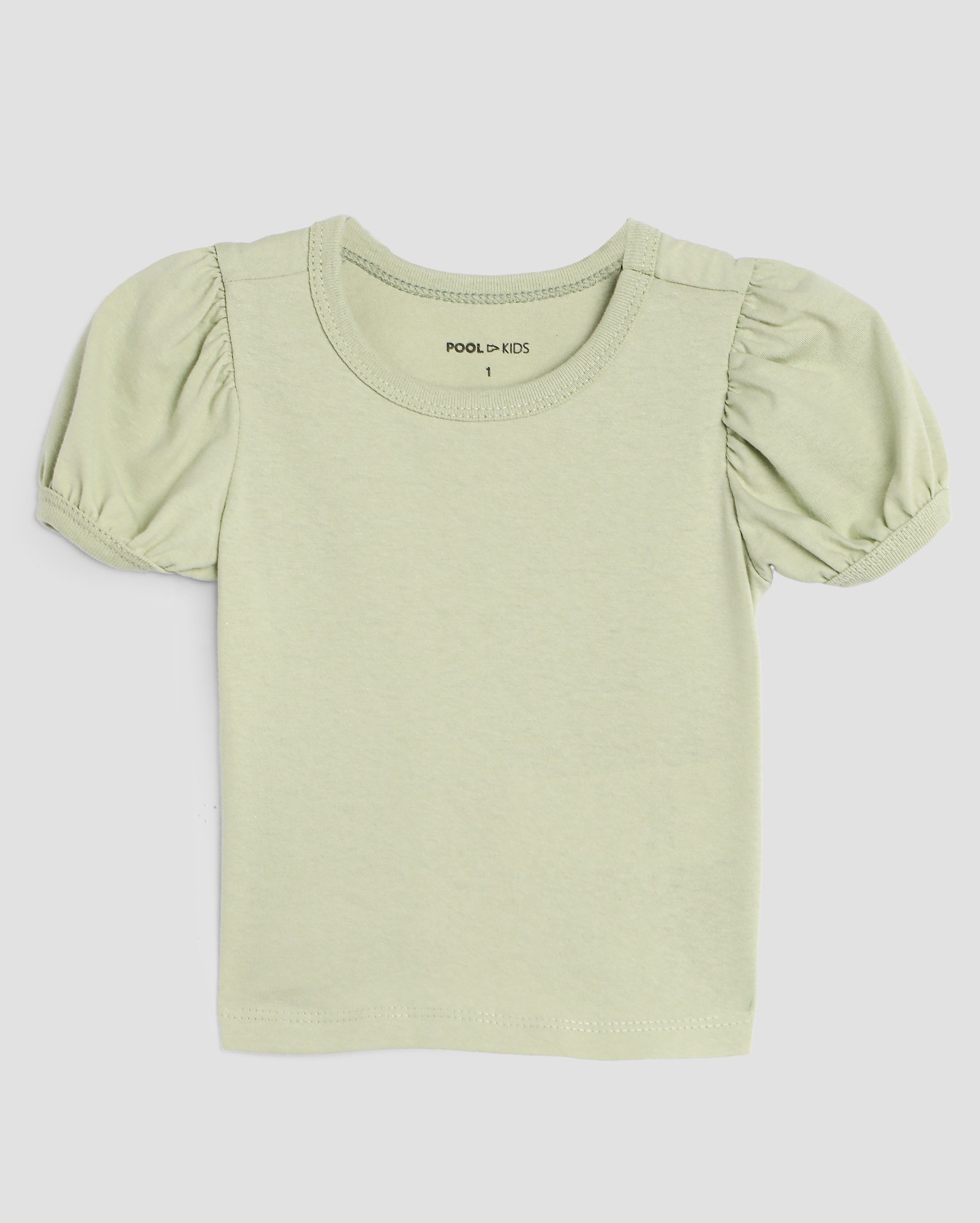 Camiseta infantil manga bufante 1-4A - Verde Musgo | Pool Kids
